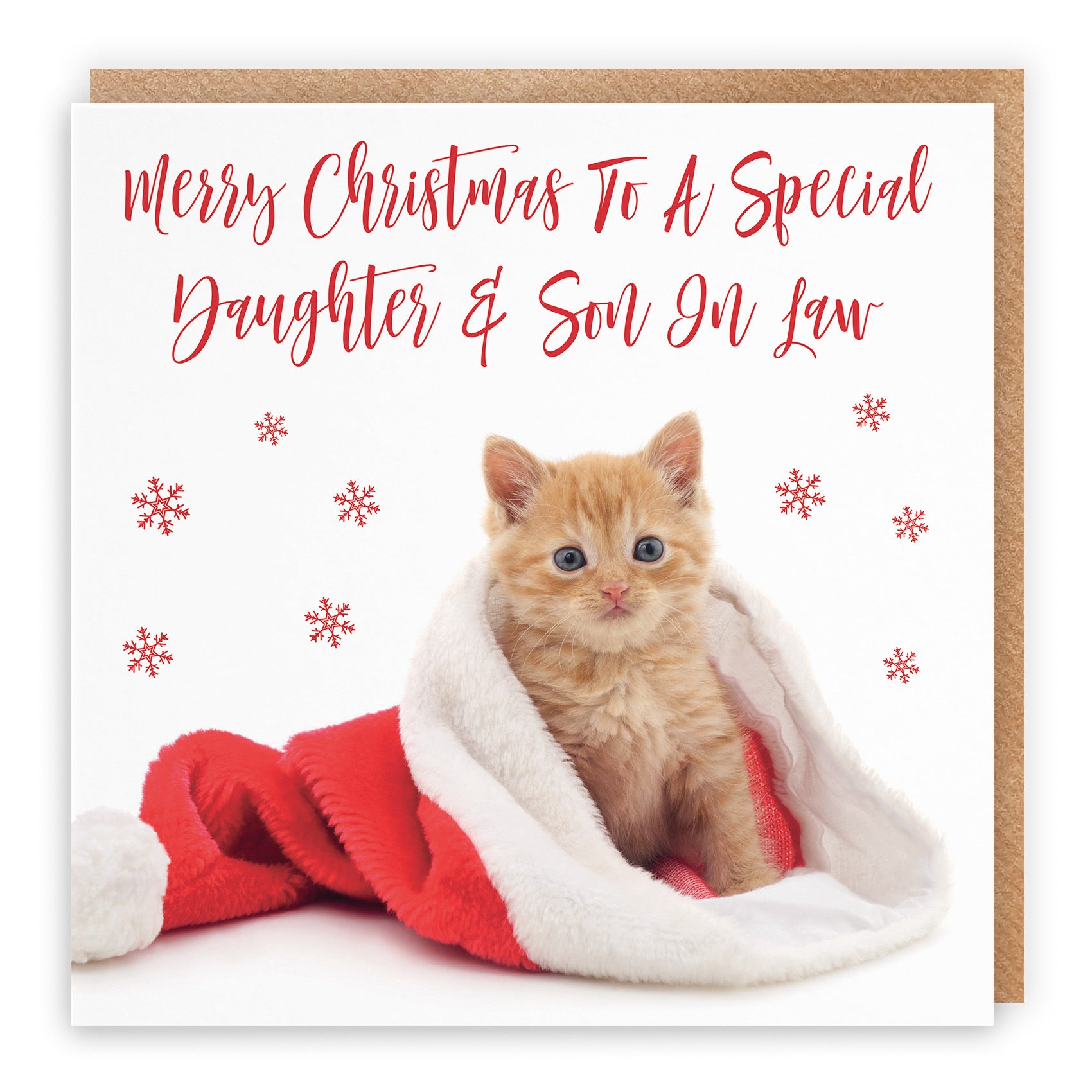 Daughter And Son In Law Christmas Card Kitten - Default Title (TH03056)