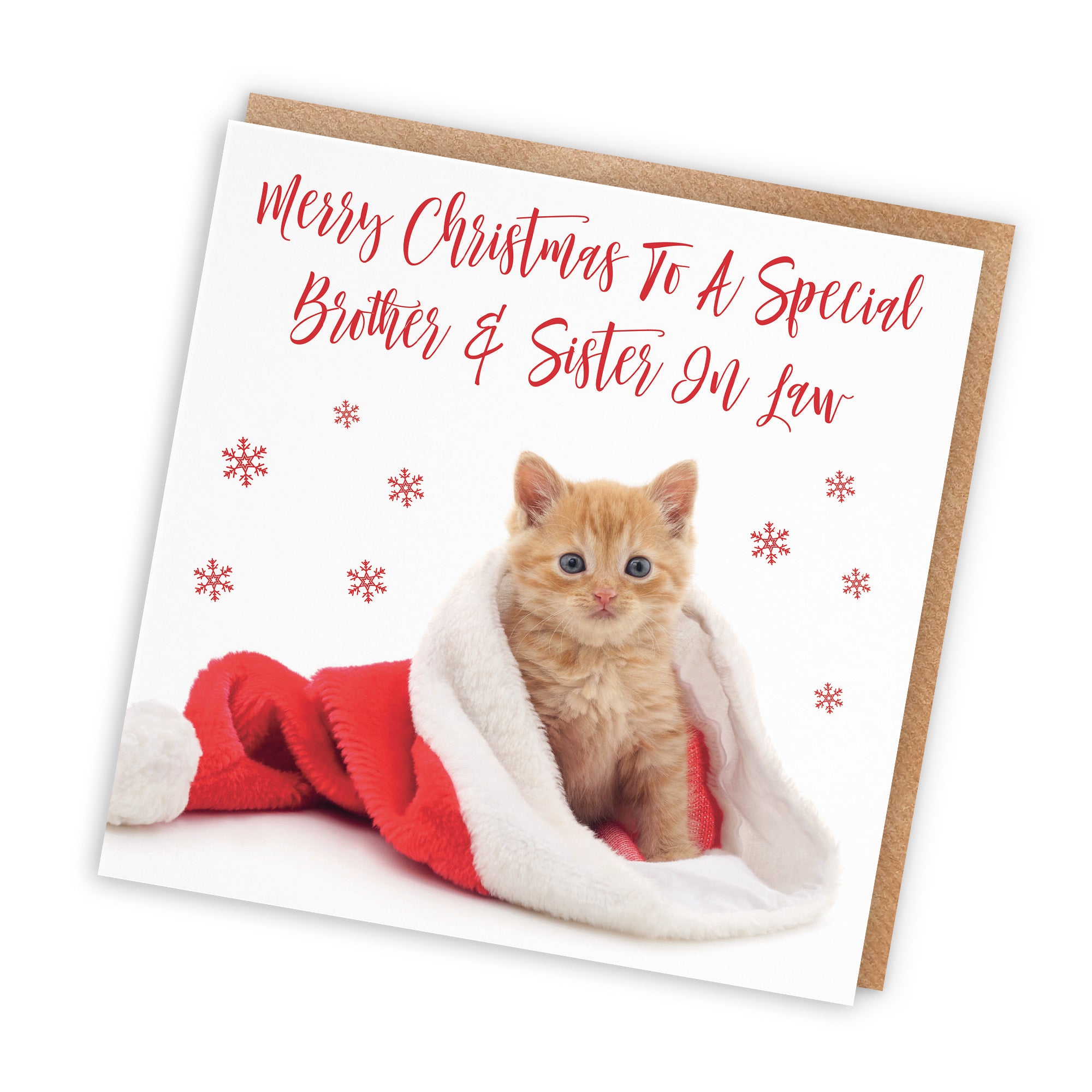 Brother And Sister In Law Christmas Card Kitten - Default Title (TH03057)