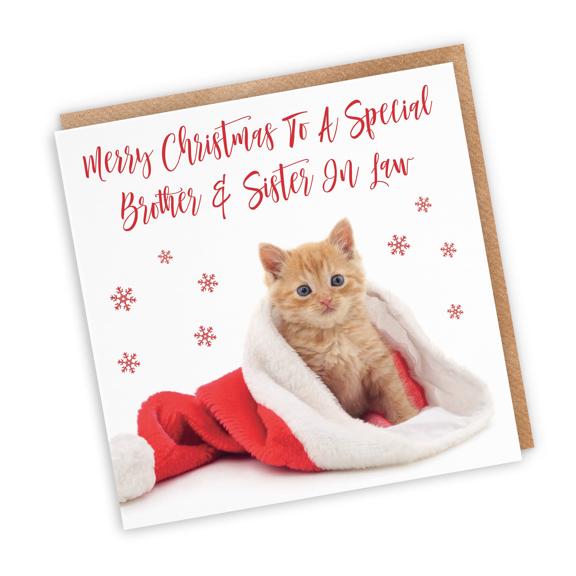Brother And Sister In Law Christmas Card Kitten - Default Title (TH03057)