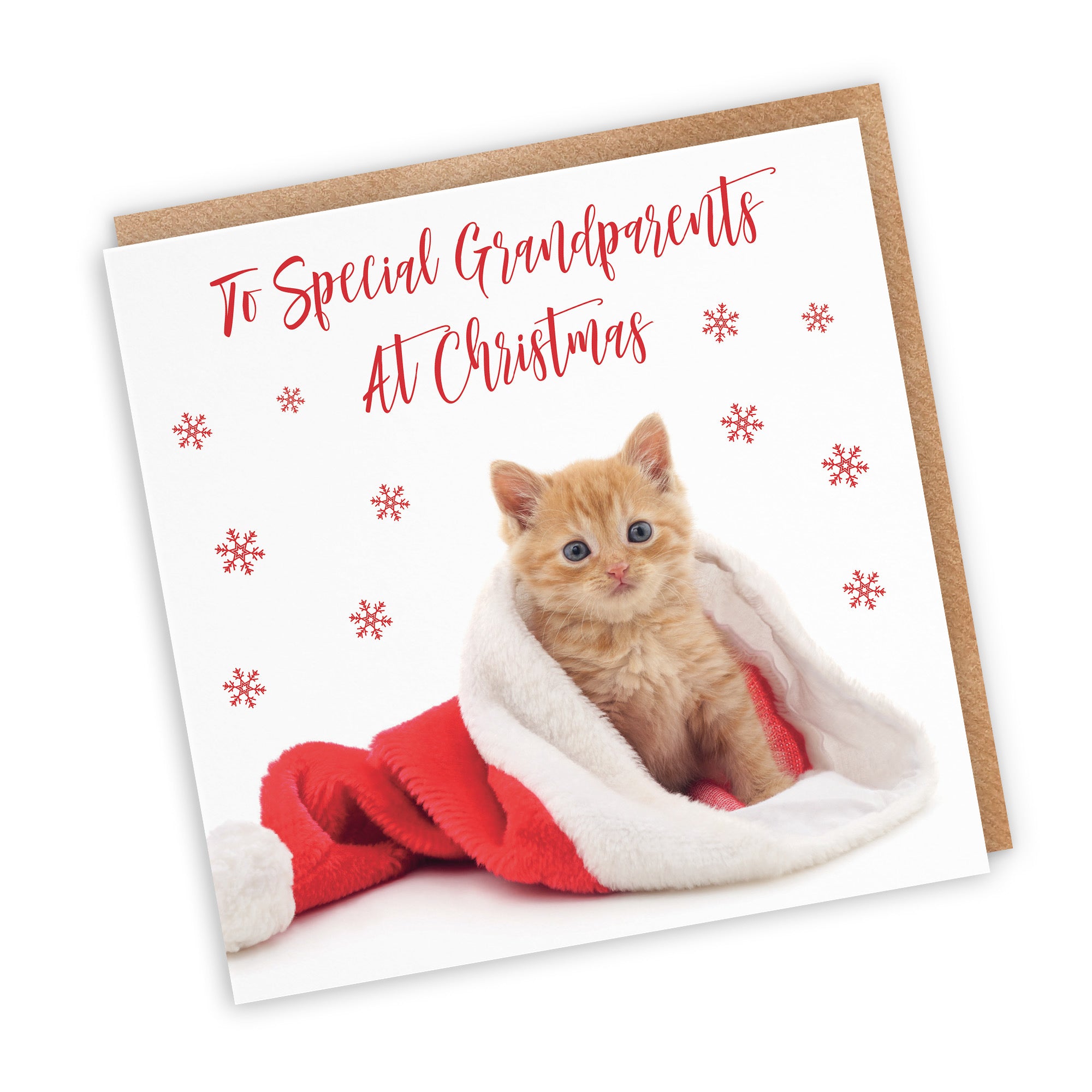 Grandparents Christmas Card Kitten - Default Title (TH03059)