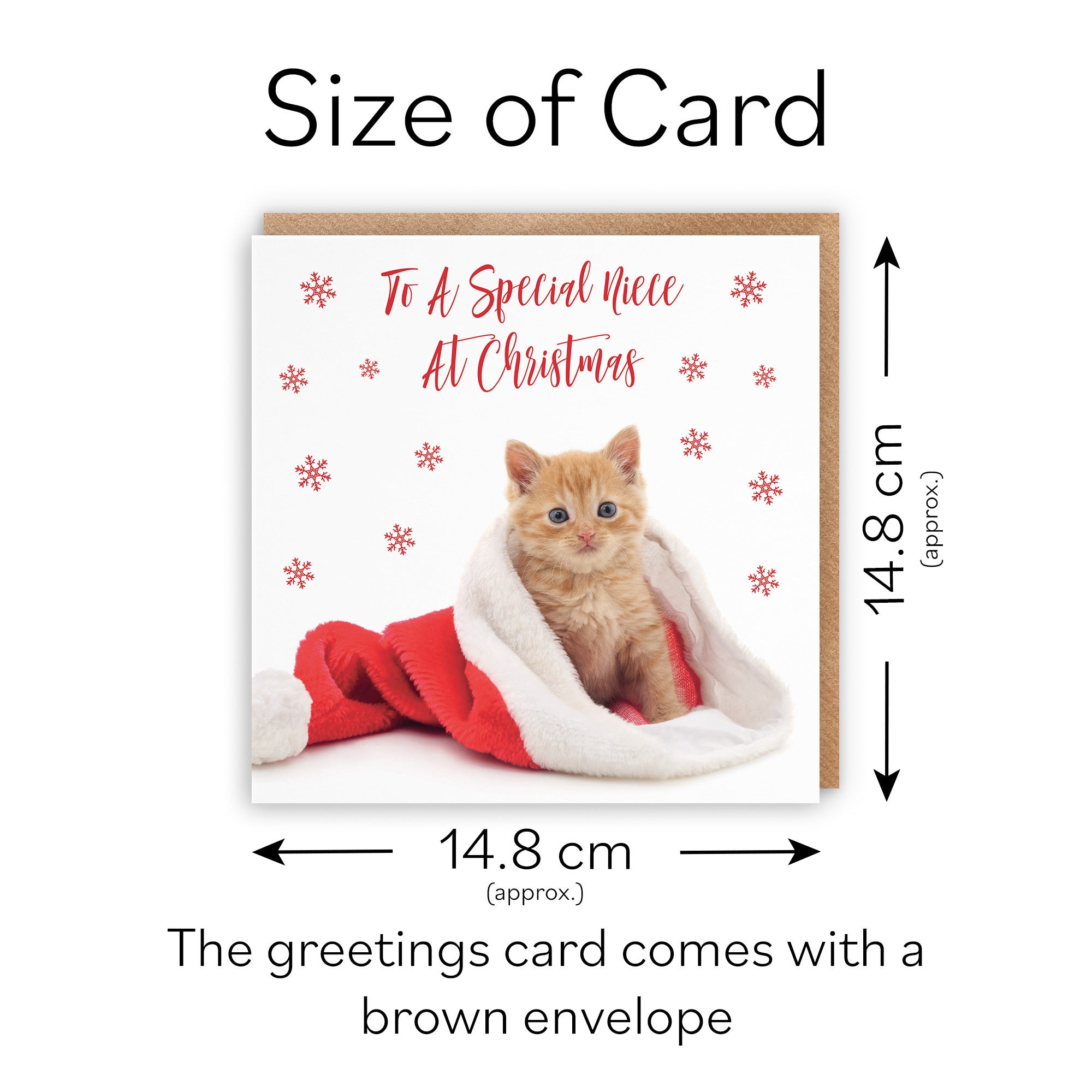 Niece Christmas Card Kitten - Default Title (TH03065)