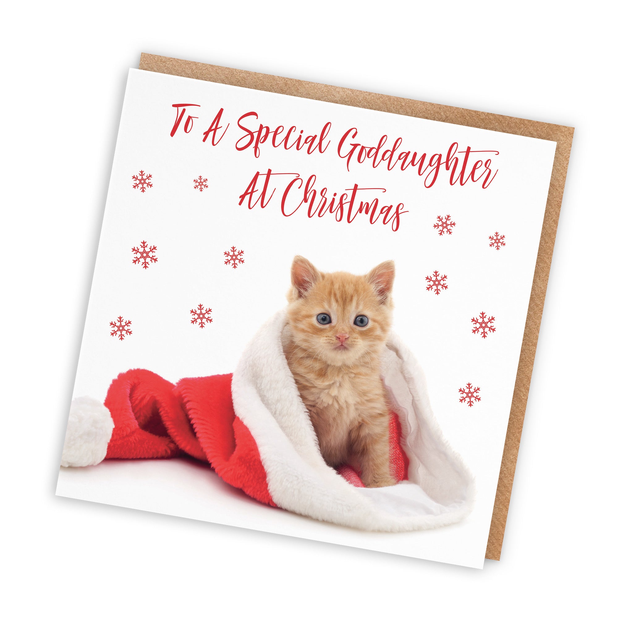 Goddaughter Christmas Card Kitten - Default Title (TH03067)