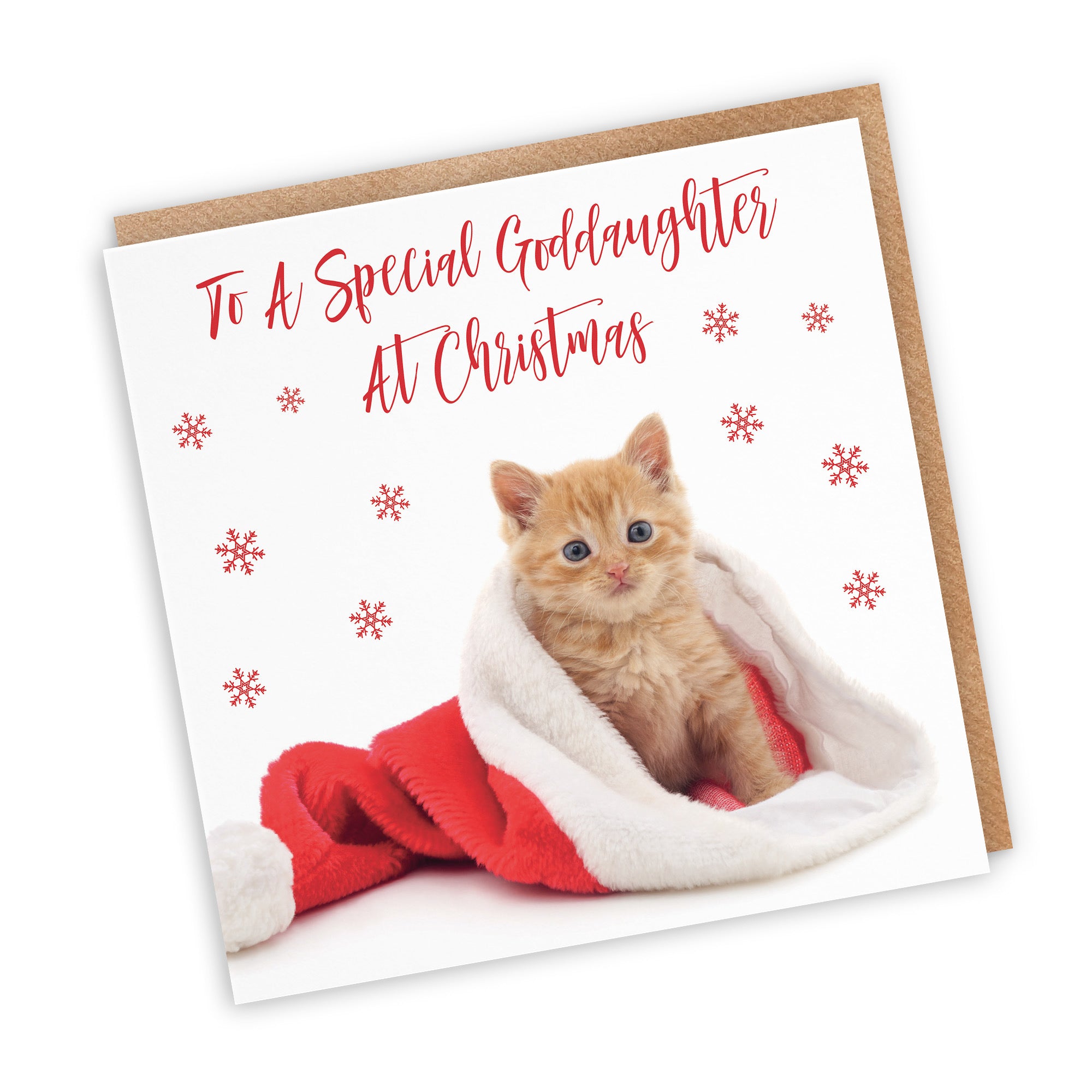Goddaughter Christmas Card Kitten - Default Title (TH03067)