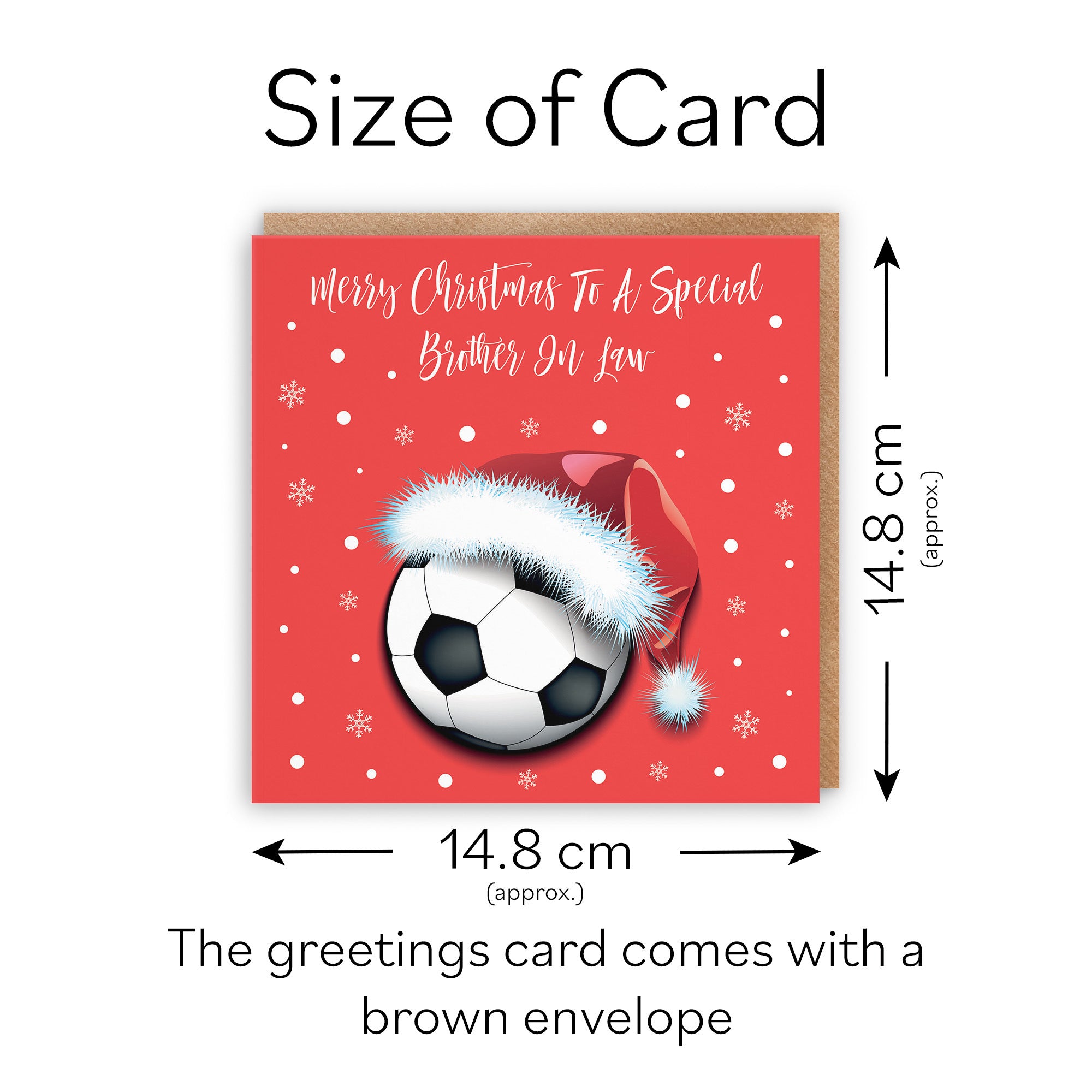 Brother In Law Christmas Card Football - Default Title (TH03074)