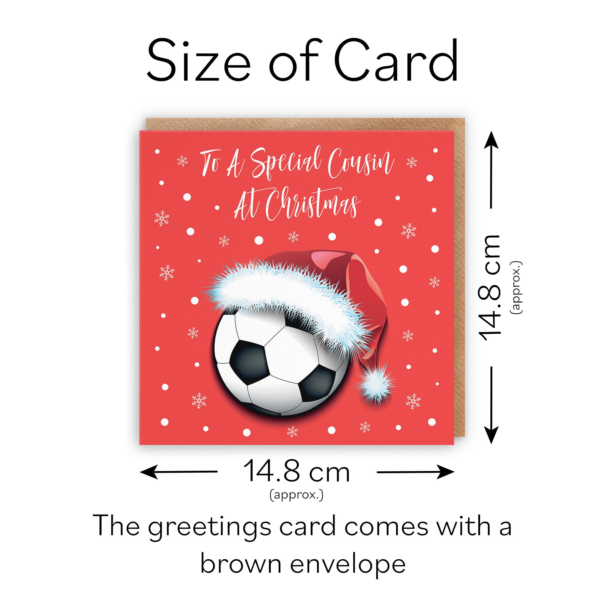 Cousin Christmas Card Football - Default Title (TH03078)
