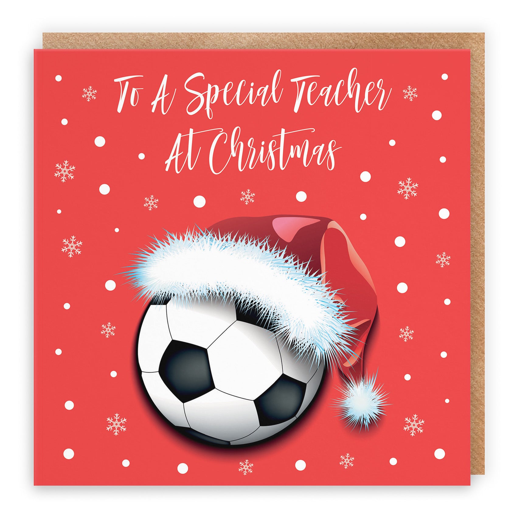 Teacher Christmas Card Football - Default Title (TH03080)