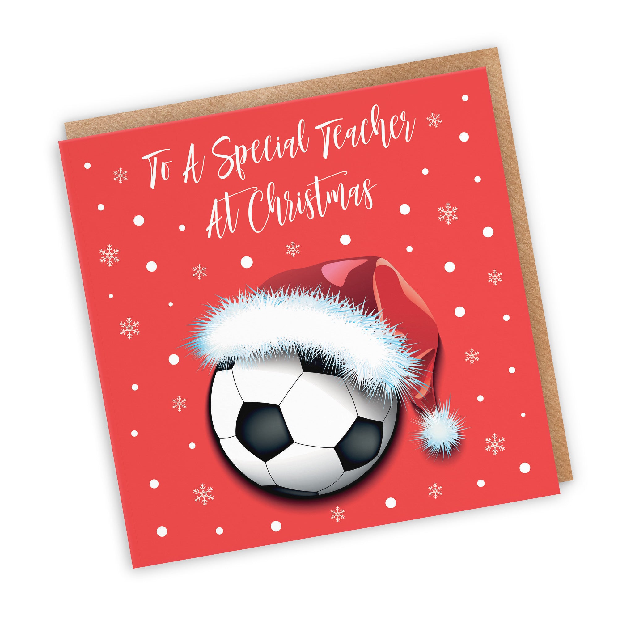 Teacher Christmas Card Football - Default Title (TH03080)