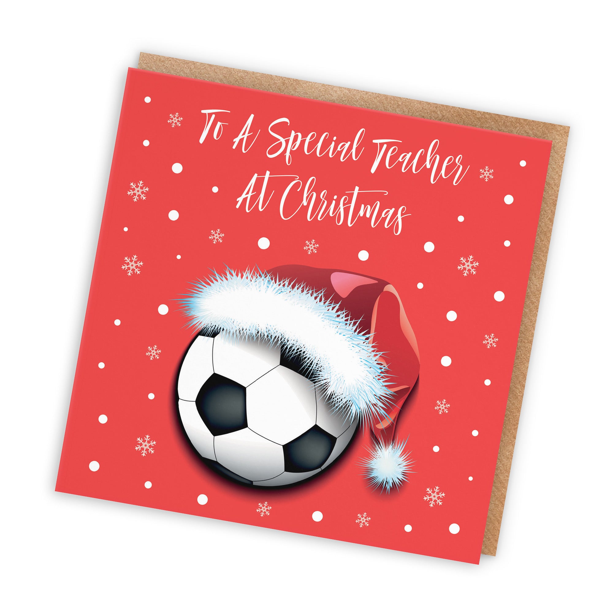 Teacher Christmas Card Football - Default Title (TH03080)
