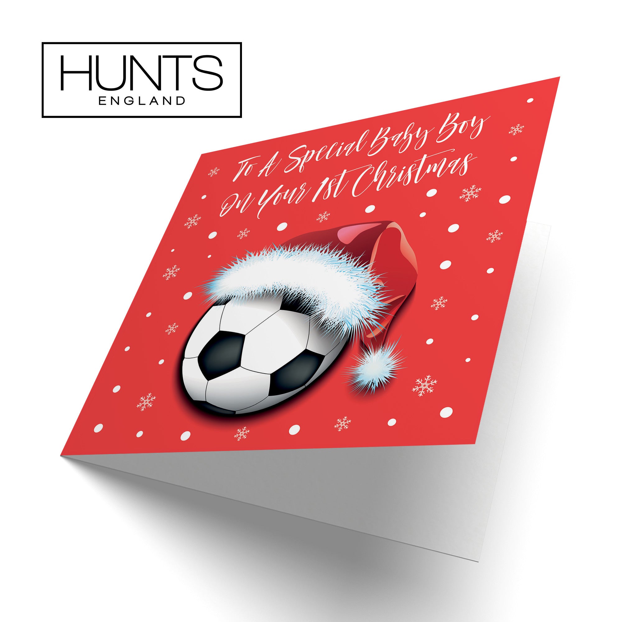 Baby Boy's 1st Christmas Card Football - Default Title (TH03081)