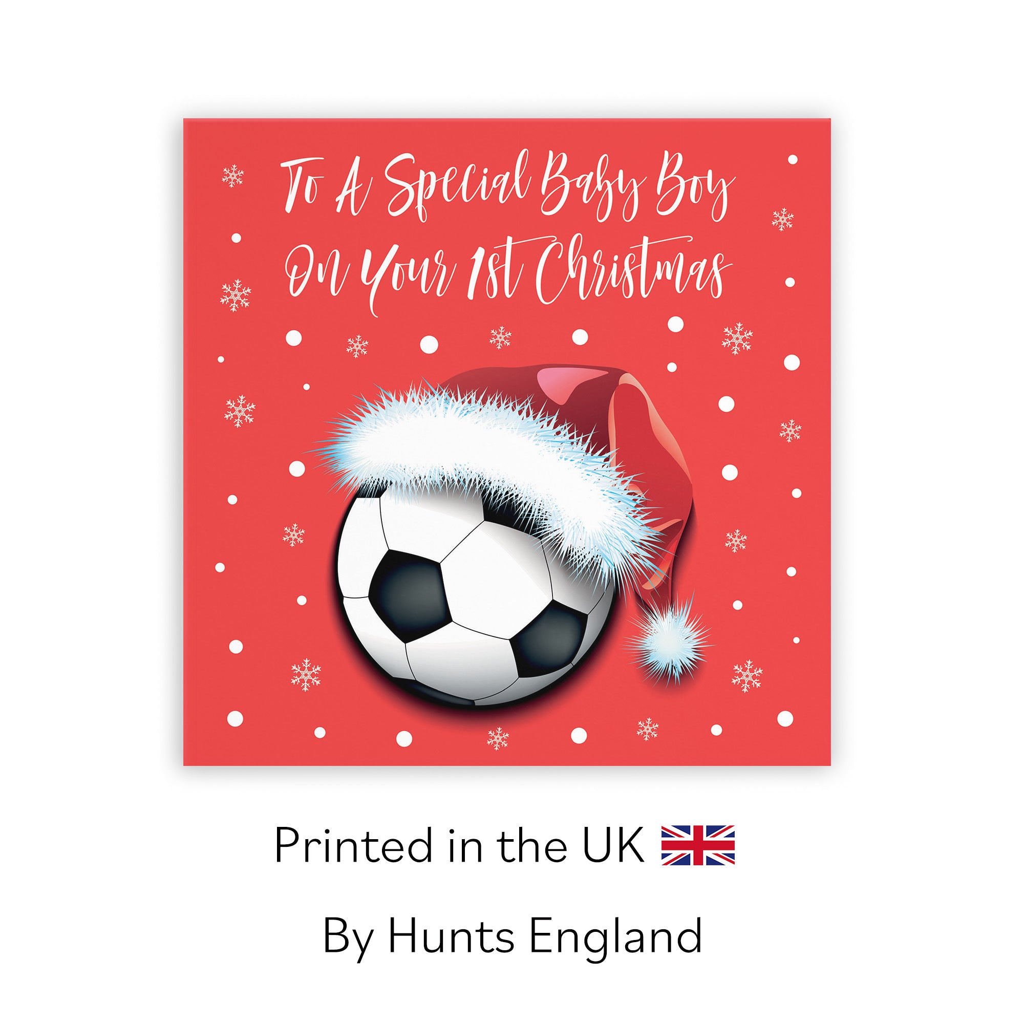 Baby Boy's 1st Christmas Card Football - Default Title (TH03081)