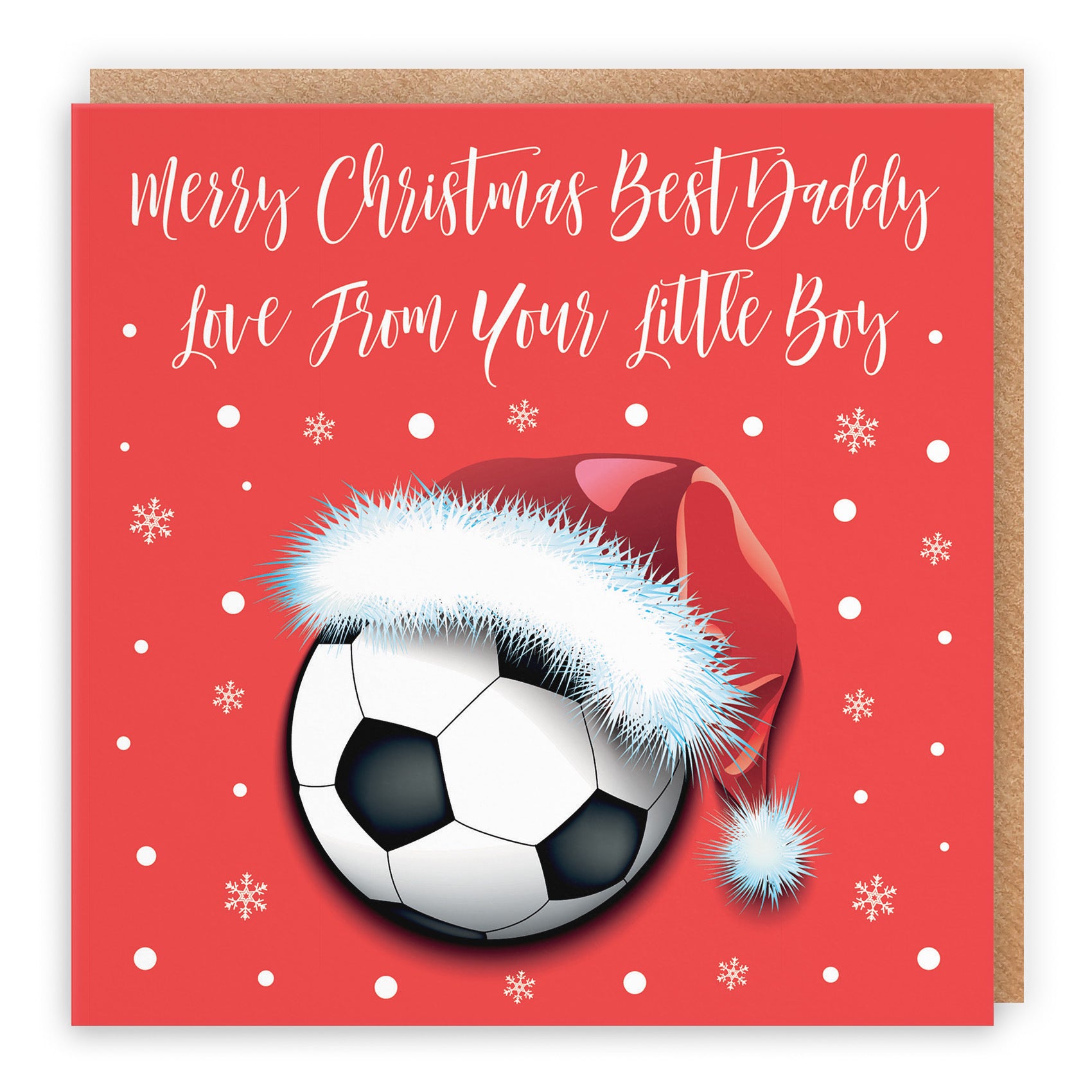 Daddy From Boy Christmas Card Football - Default Title (TH03082)