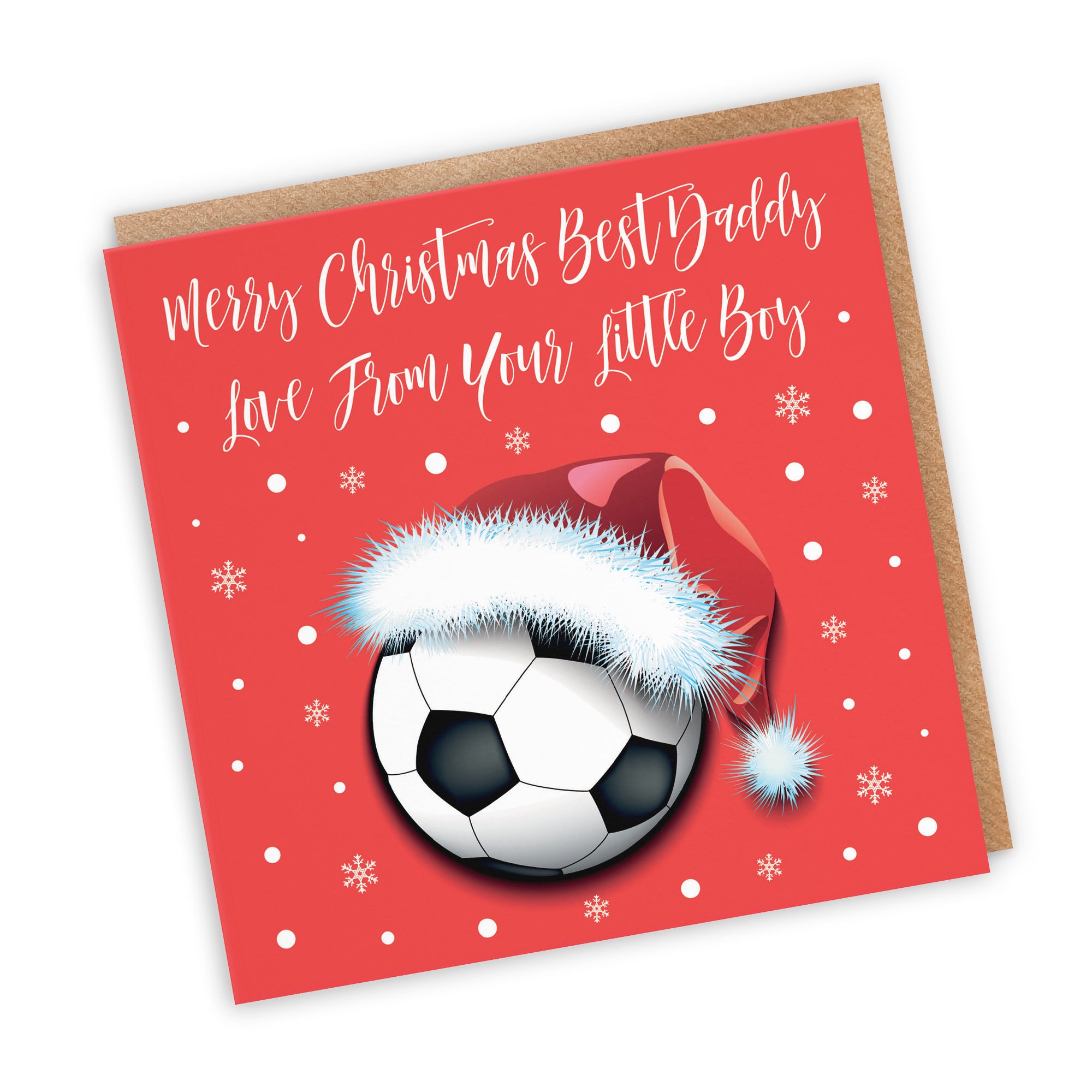 Daddy From Boy Christmas Card Football - Default Title (TH03082)