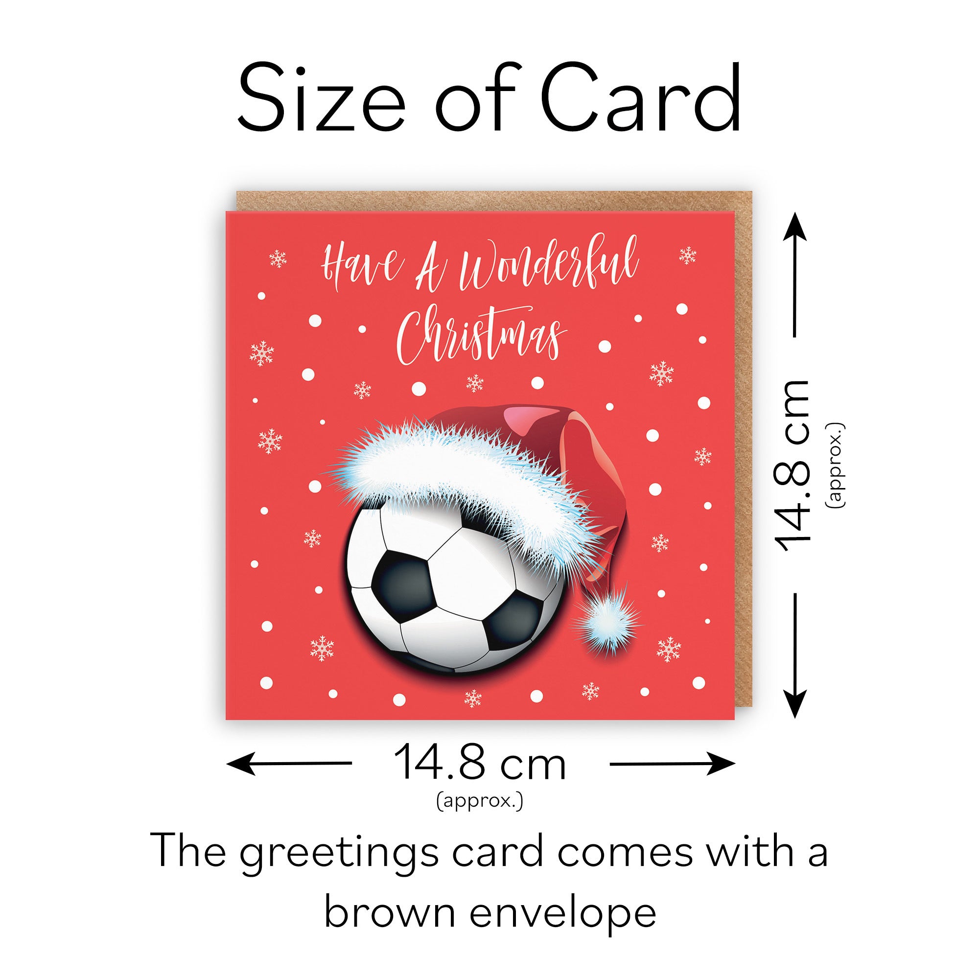 Individual Christmas Card Football - Default Title (TH03083)