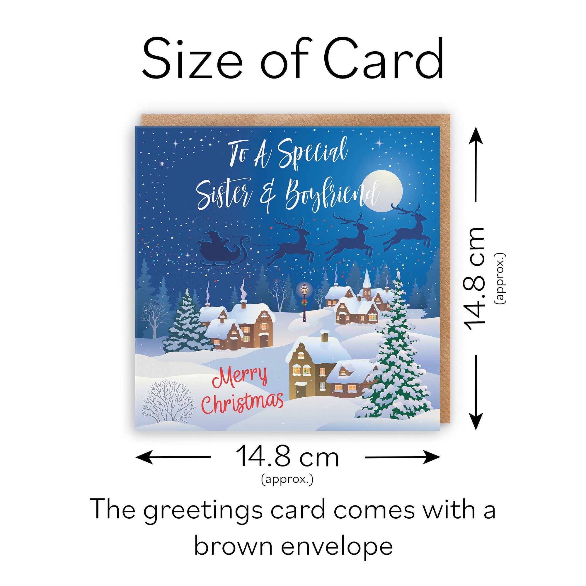 Sister And Boyfriend Christmas Card Winter Wonderland - Default Title (TH03091)