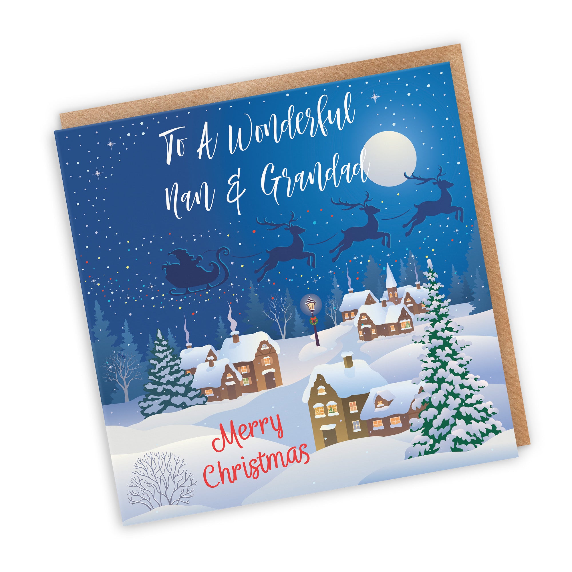 Nan And Grandad Christmas Card Winter Wonderland - Default Title (TH03094)