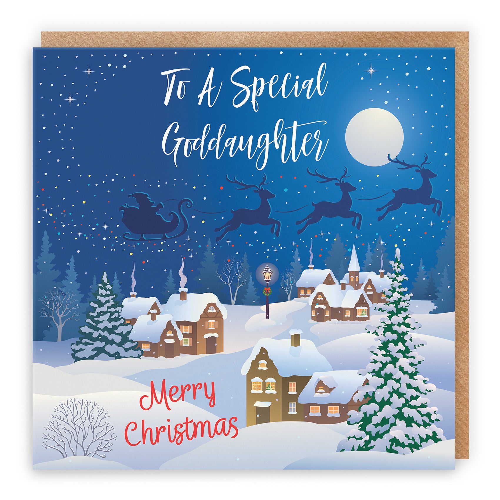 Goddaughter Christmas Card Winter Wonderland - Default Title (TH03100)