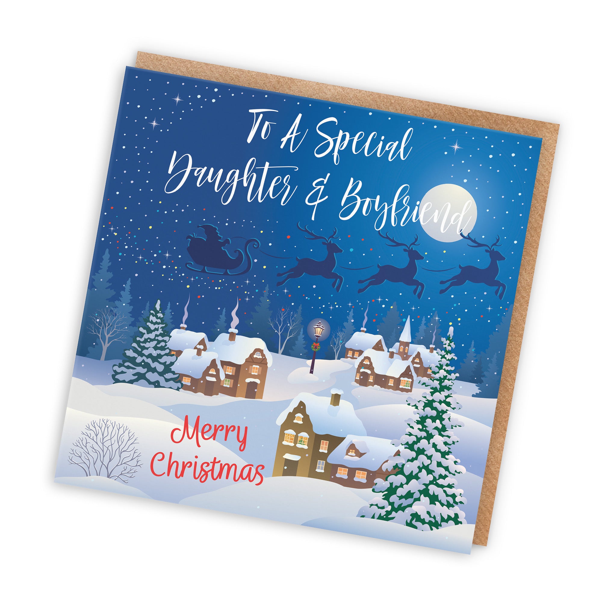 Daughter And Boyfriend Christmas Card Winter Wonderland - Default Title (TH03102)