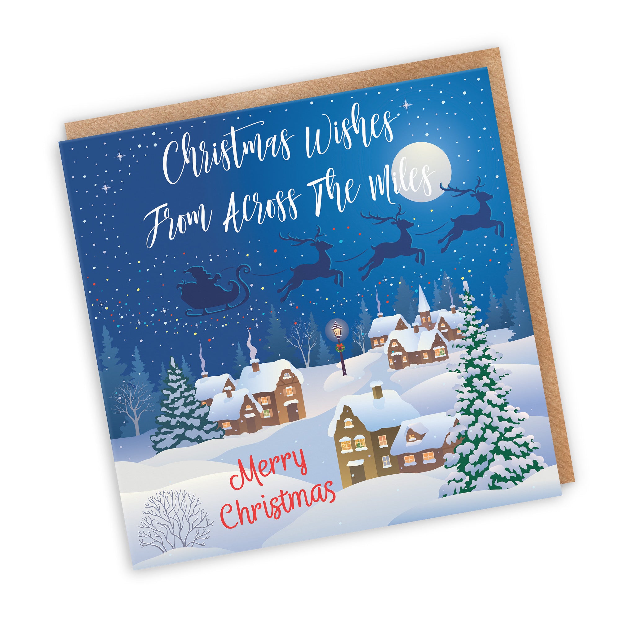 Christmas Wishes From Across The Miles Card Winter Wonderland - Default Title (TH03113)