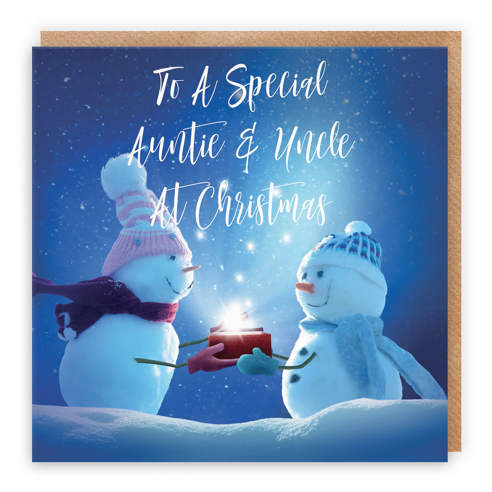 Auntie And Uncle Christmas Card Starry Night - Default Title (TH03133)