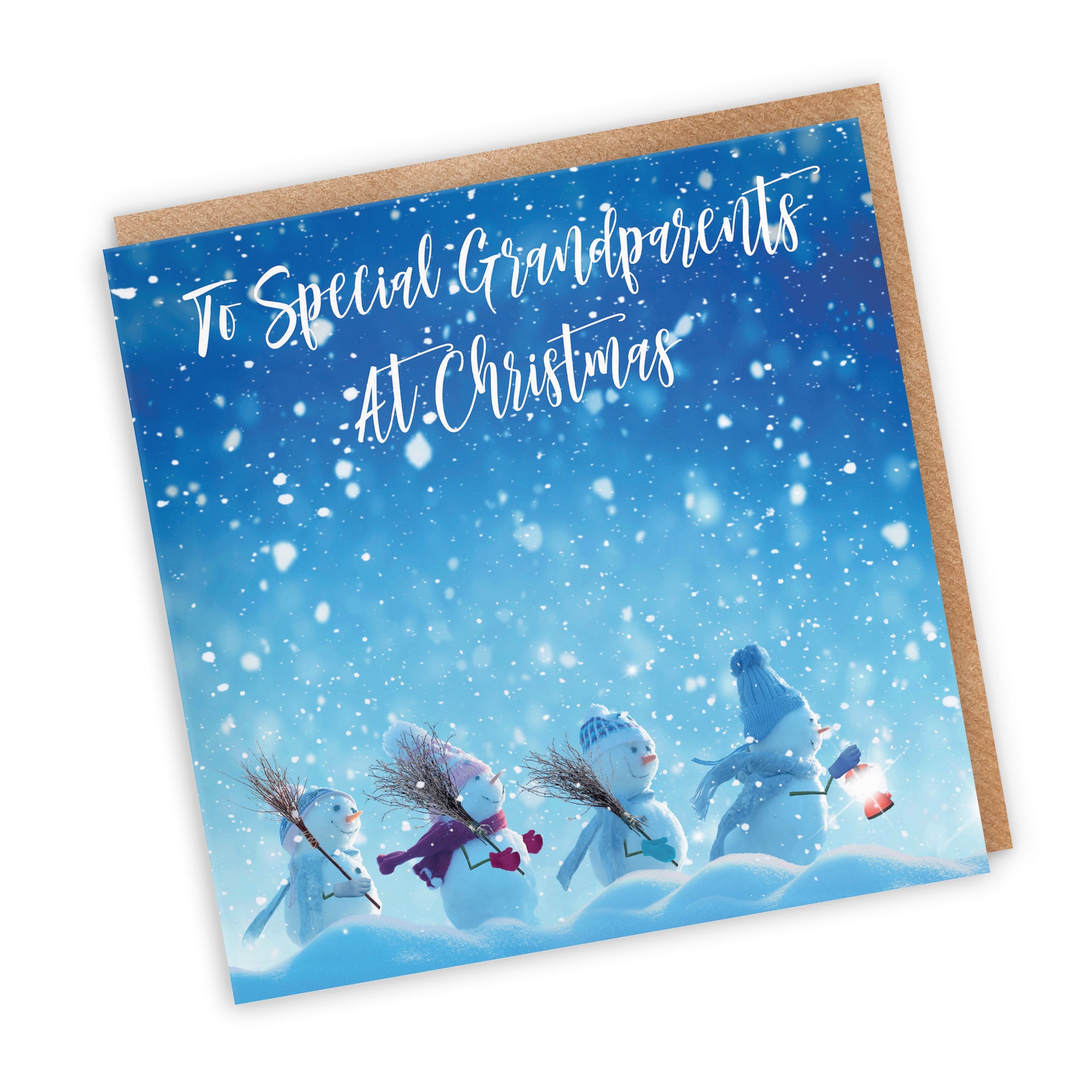 Grandparents Christmas Card Snow People - Default Title (TH03134)