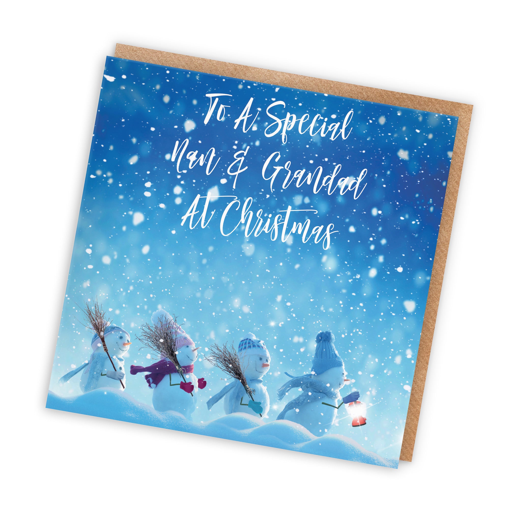Nan And Grandad Christmas Card Snow People - Default Title (TH03135)