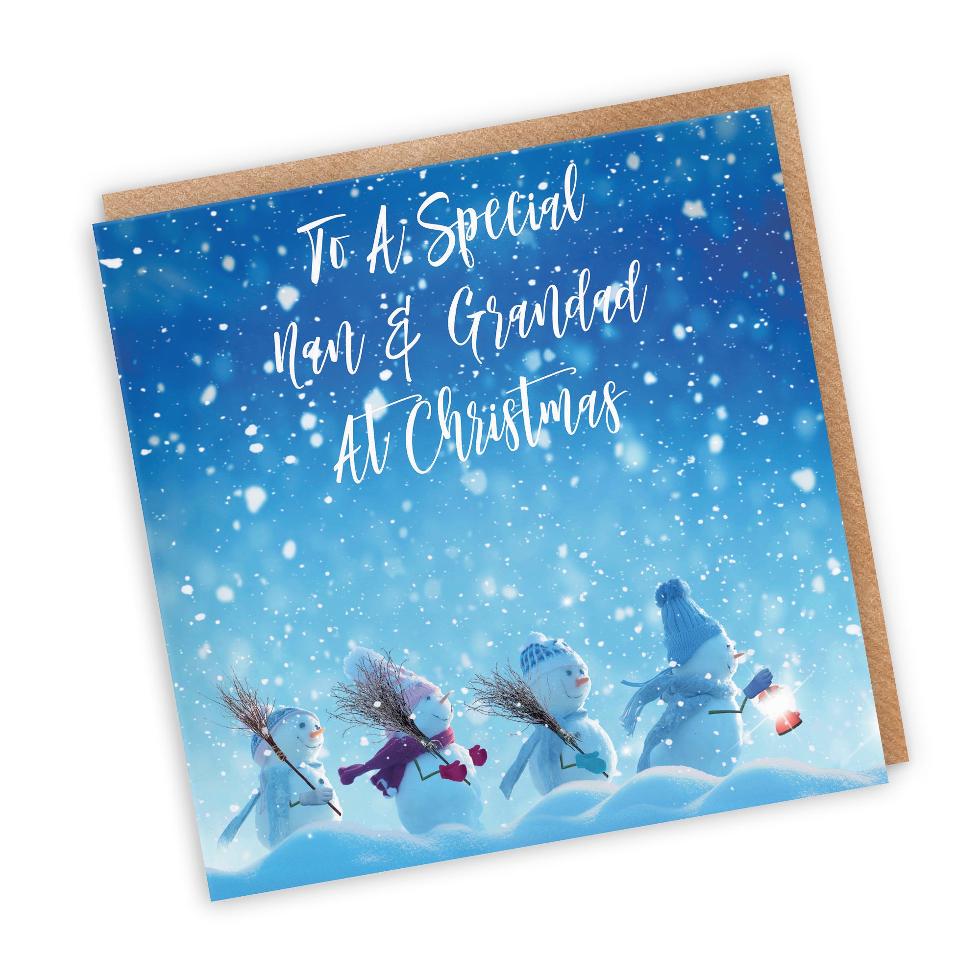Nan And Grandad Christmas Card Snow People - Default Title (TH03135)