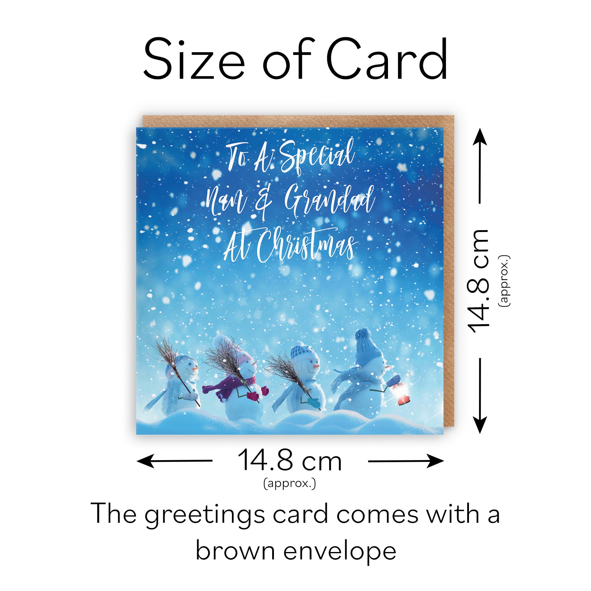 Nan And Grandad Christmas Card Snow People - Default Title (TH03135)