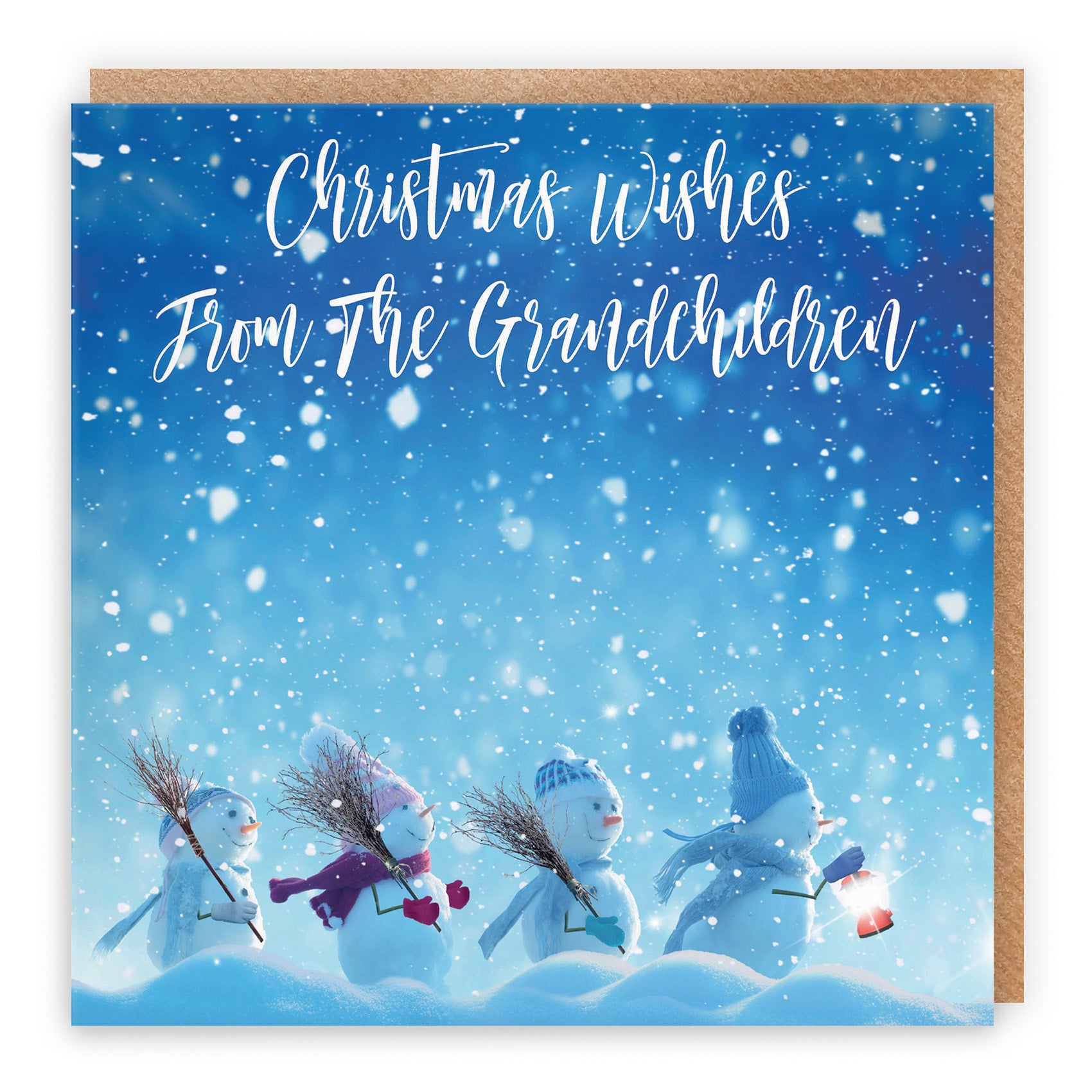 From Grandchildren Christmas Card Snow People - Default Title (TH03136)