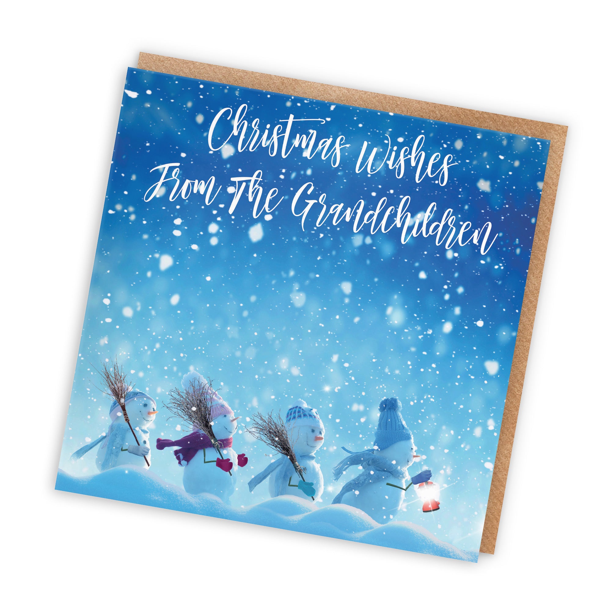 From Grandchildren Christmas Card Snow People - Default Title (TH03136)