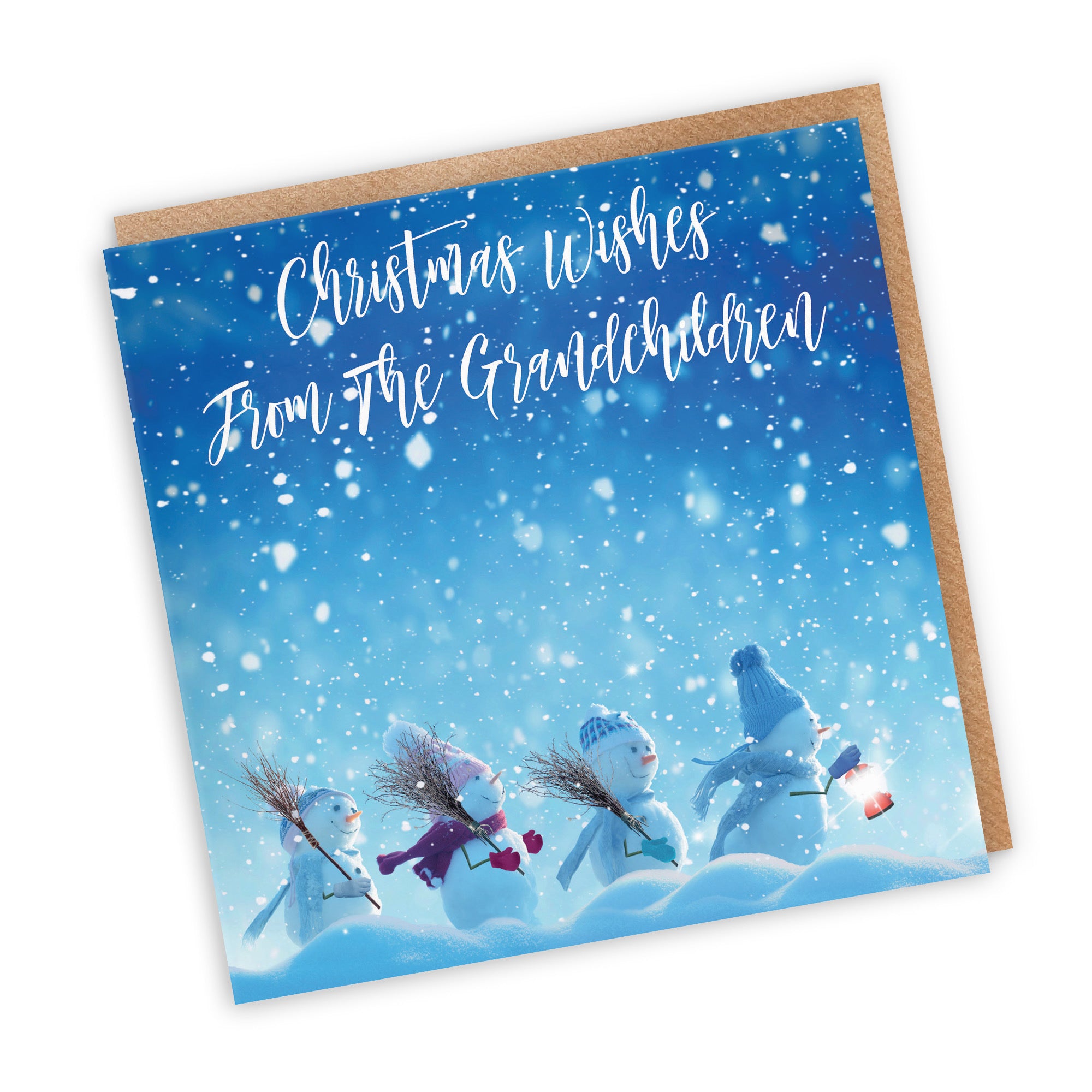 From Grandchildren Christmas Card Snow People - Default Title (TH03136)