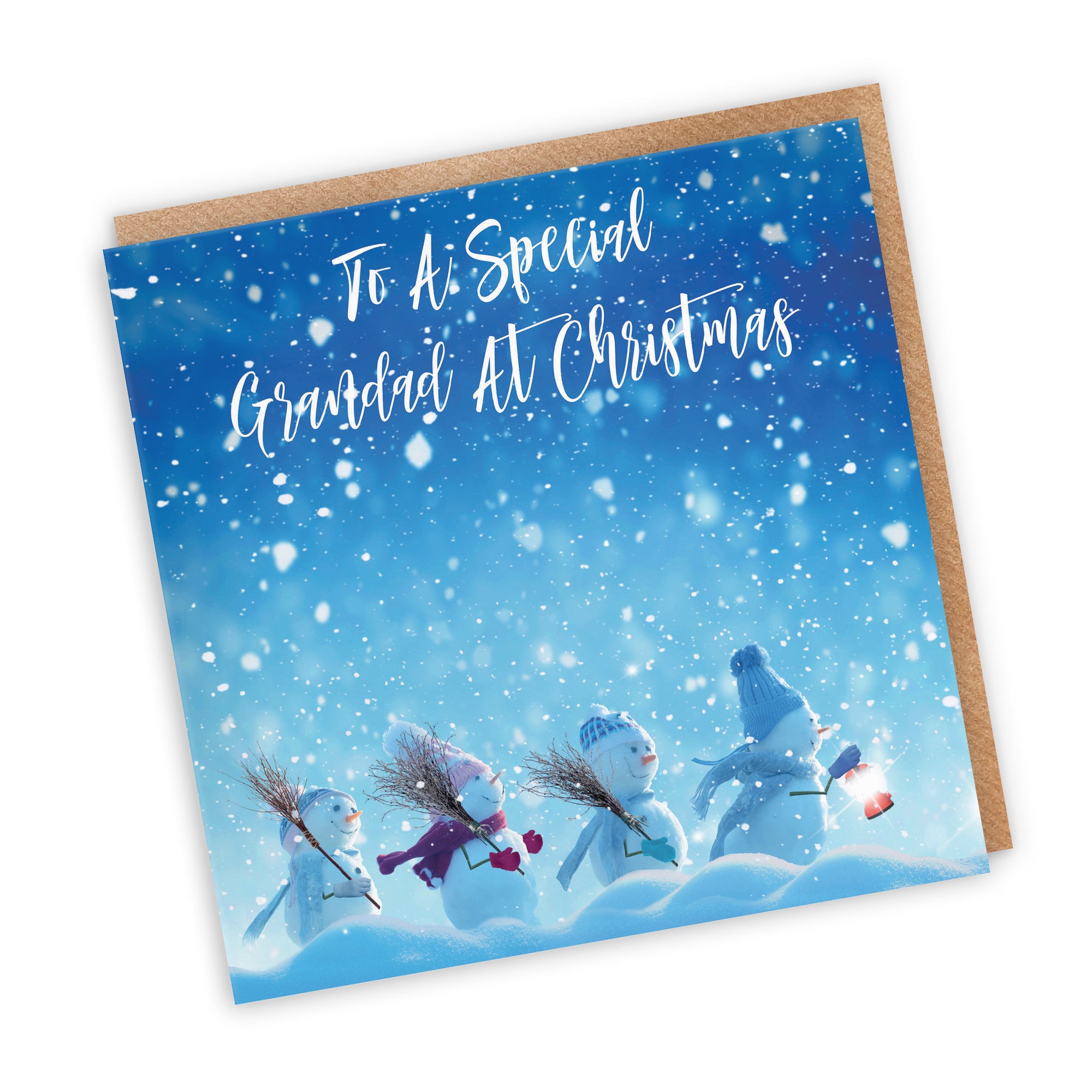 Grandad Christmas Card Snow People - Default Title (TH03139)