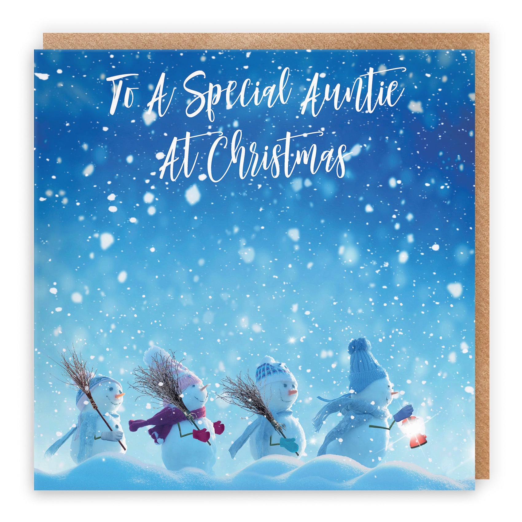 Auntie Christmas Card Snow People - Default Title (TH03140)
