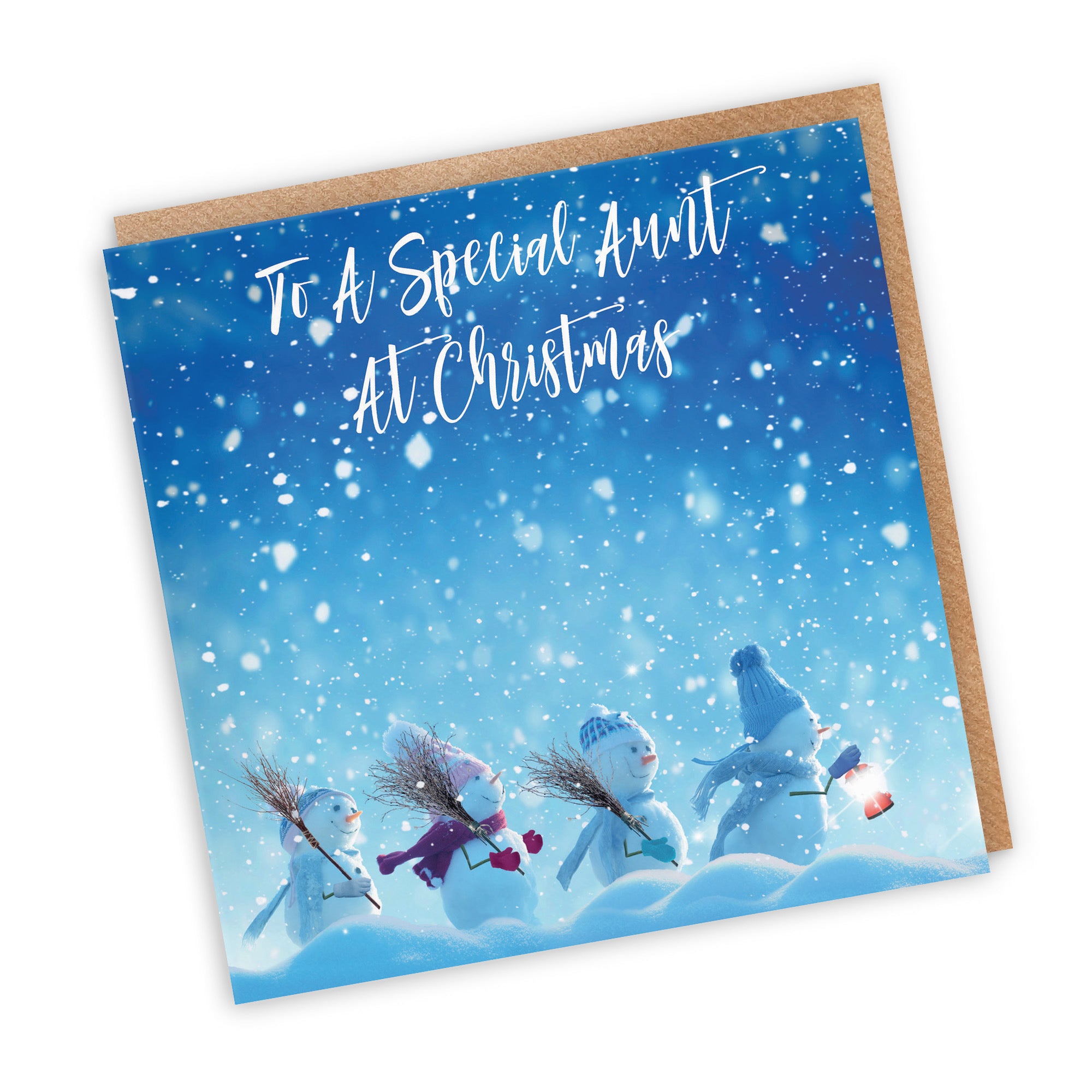 Aunt Christmas Card Snow People - Default Title (TH03141)