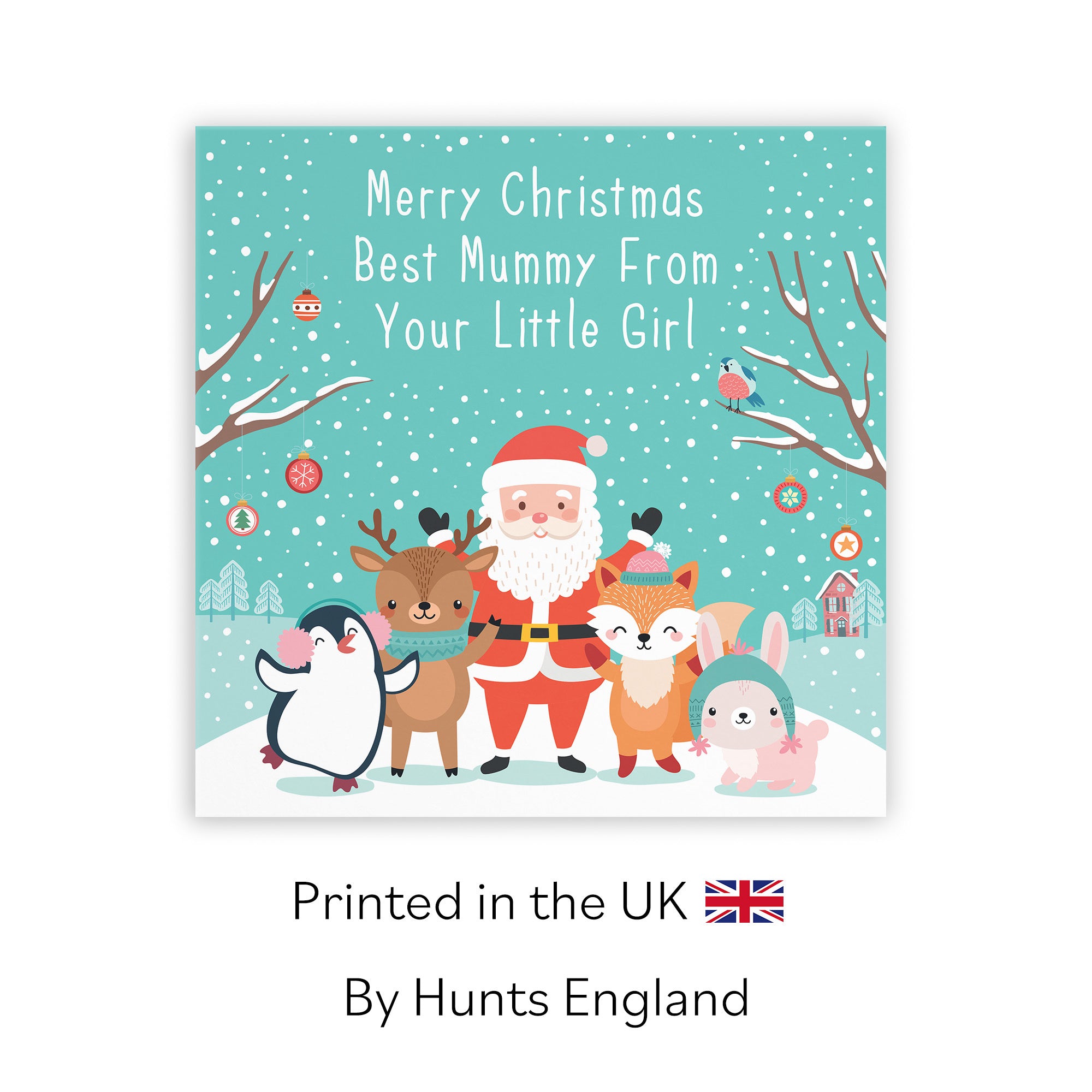 Mummy Christmas Card From Girl Santa & Friends - Default Title (TH03150)