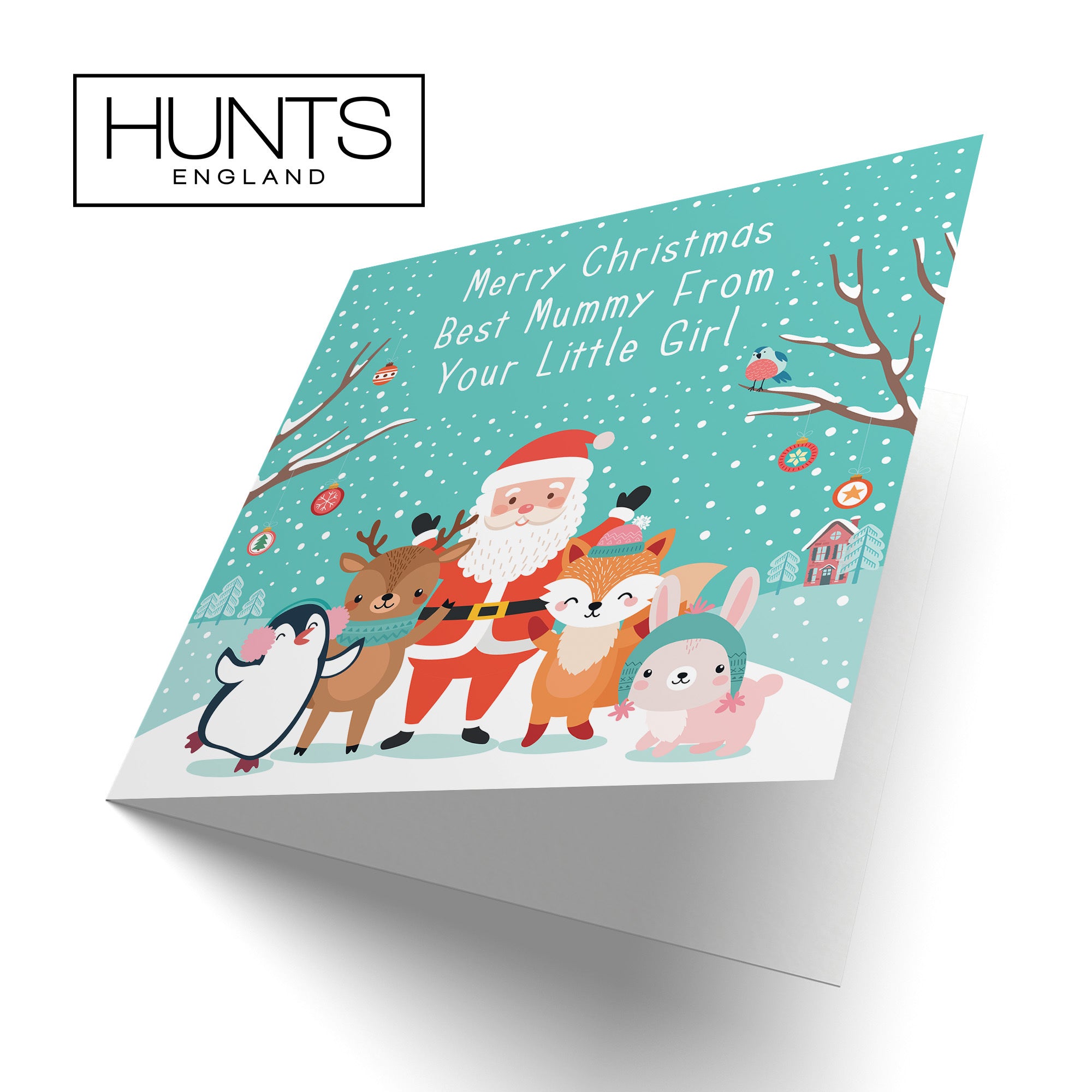 Mummy Christmas Card From Girl Santa & Friends - Default Title (TH03150)