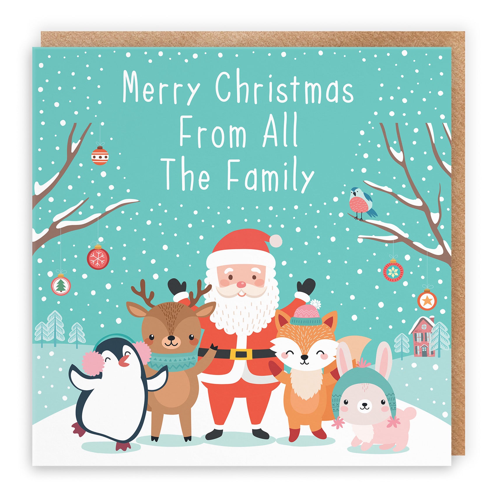 From All The Family Christmas Card Santa & Friends - Default Title (TH03151)