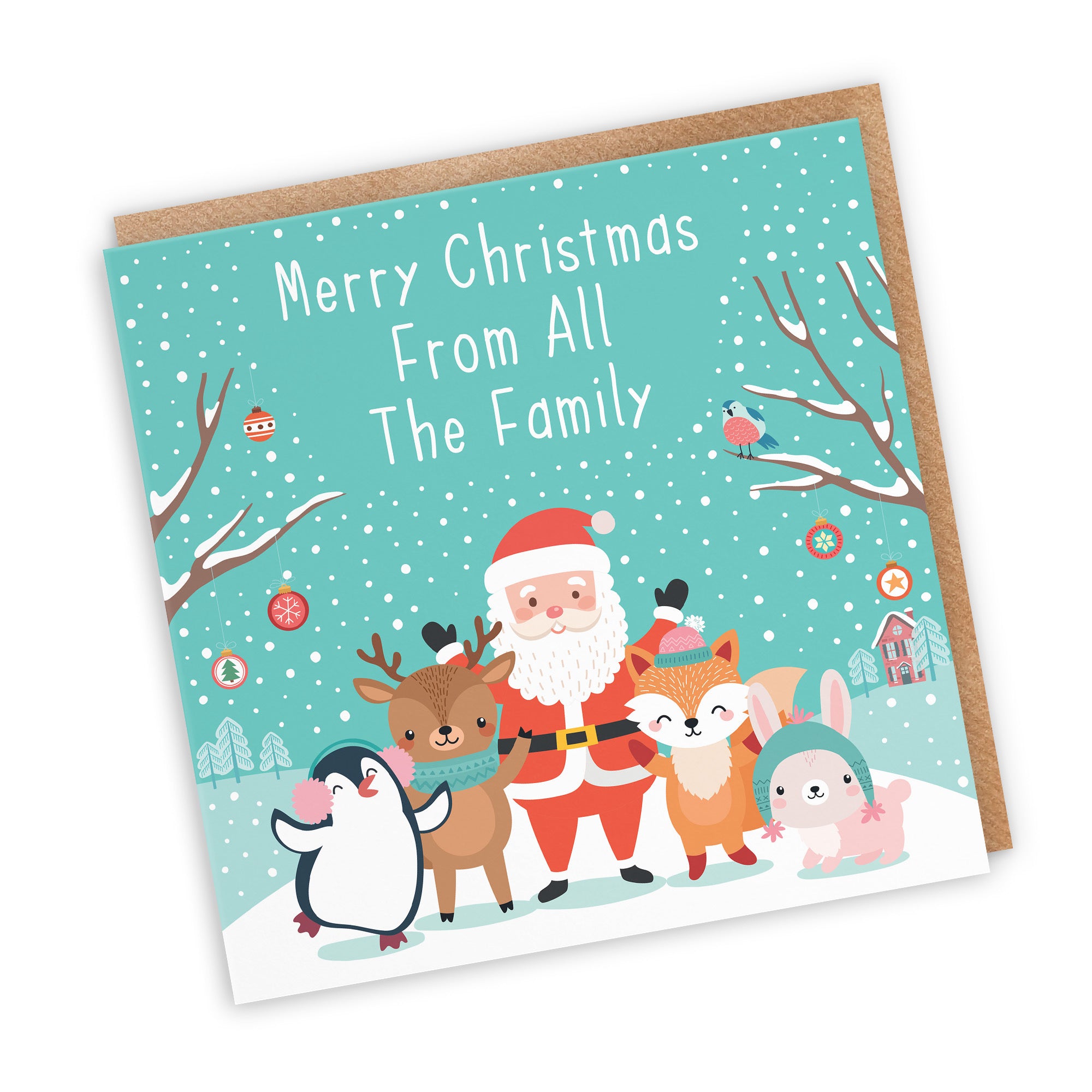 From All The Family Christmas Card Santa & Friends - Default Title (TH03151)