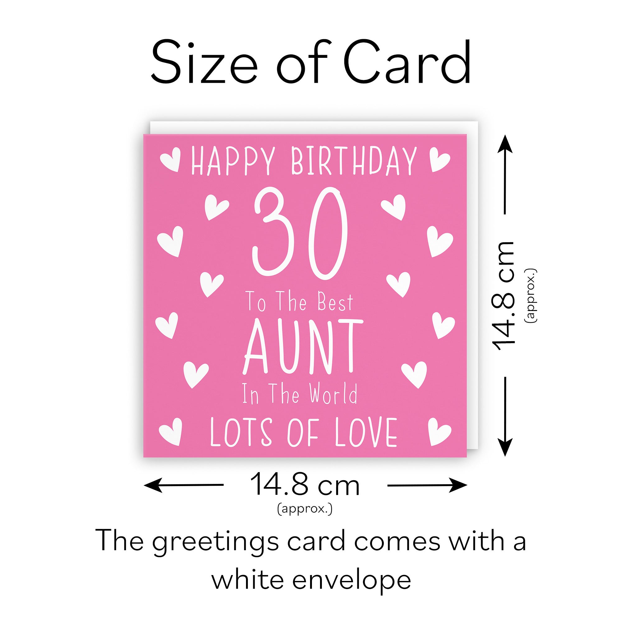 30th Aunt Birthday Card Iconic - Default Title (TH03161)