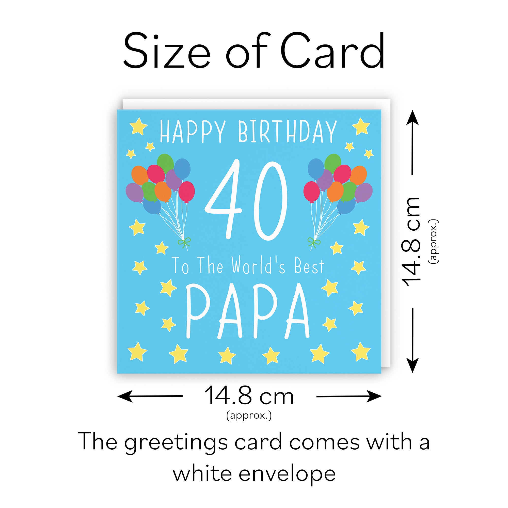 40th Papa Birthday Card Iconic - Default Title (TH03165)