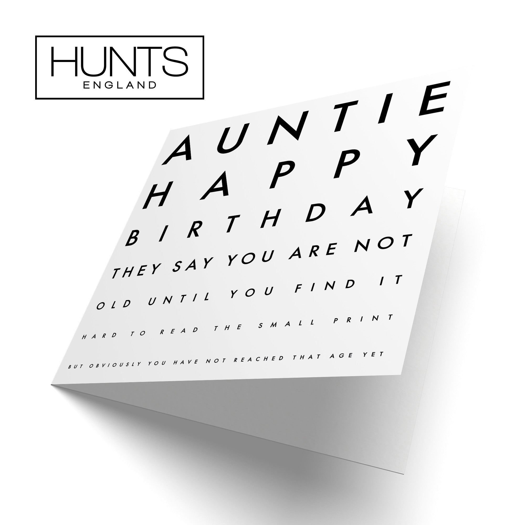 Auntie Birthday Card Funny Eye Sight Letters - Default Title (TH03190)
