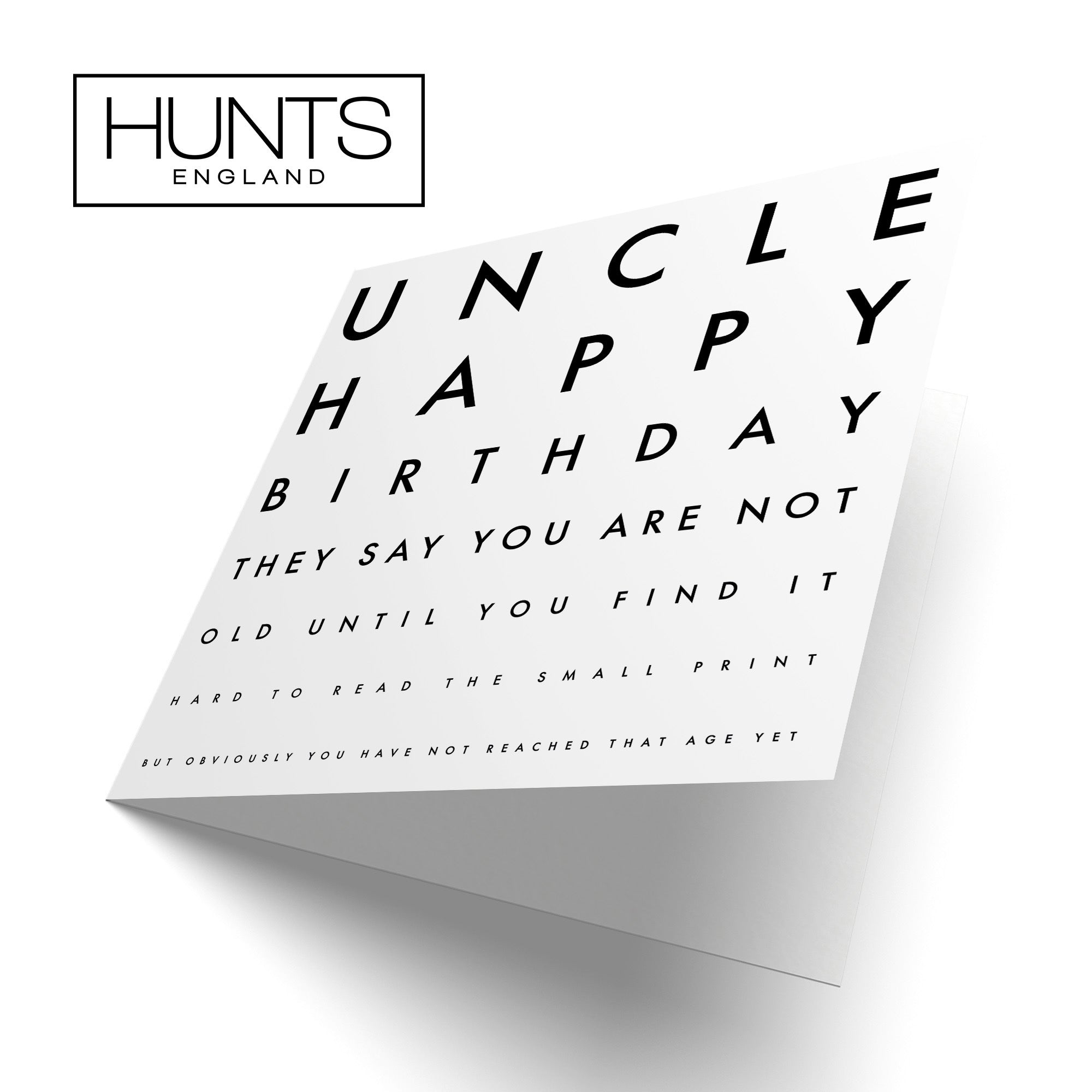 Uncle Birthday Card Funny Eye Sight Letters - Default Title (TH03191)