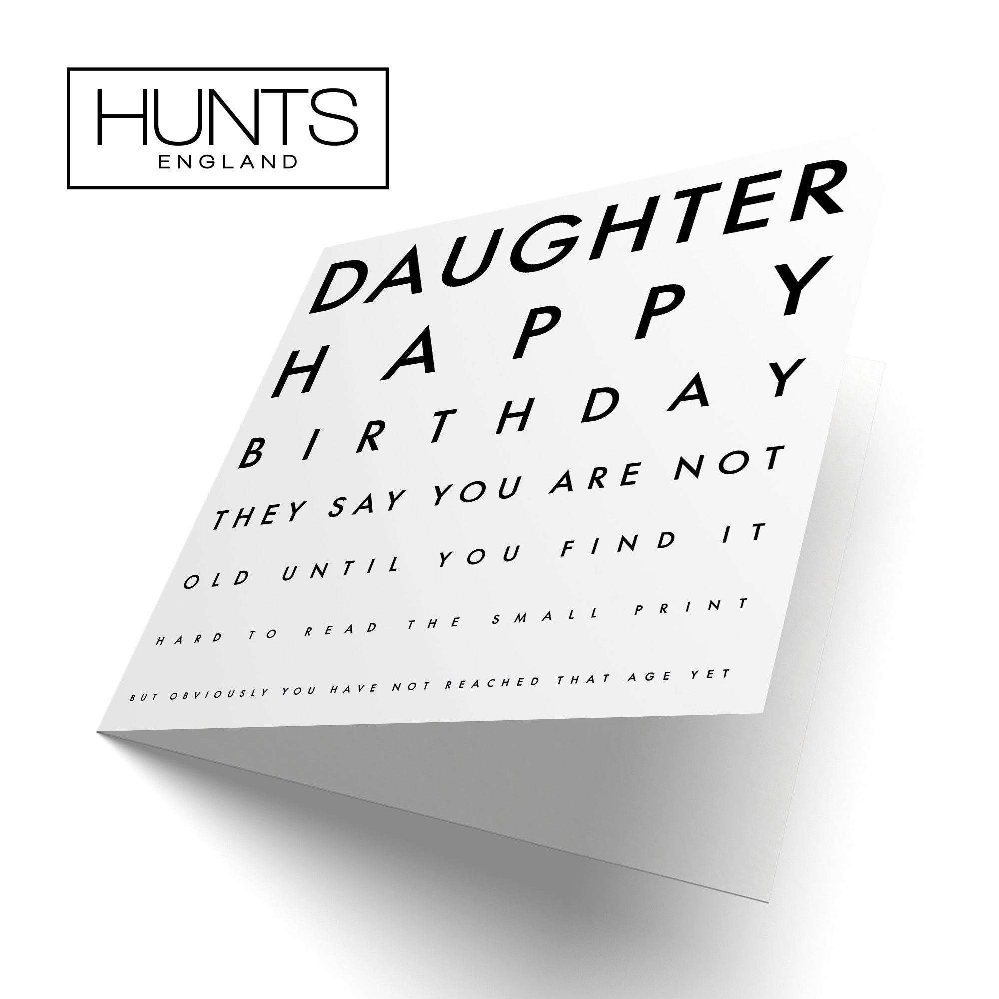 Daughter Birthday Card Funny Eye Sight Letters - Default Title (TH03192)