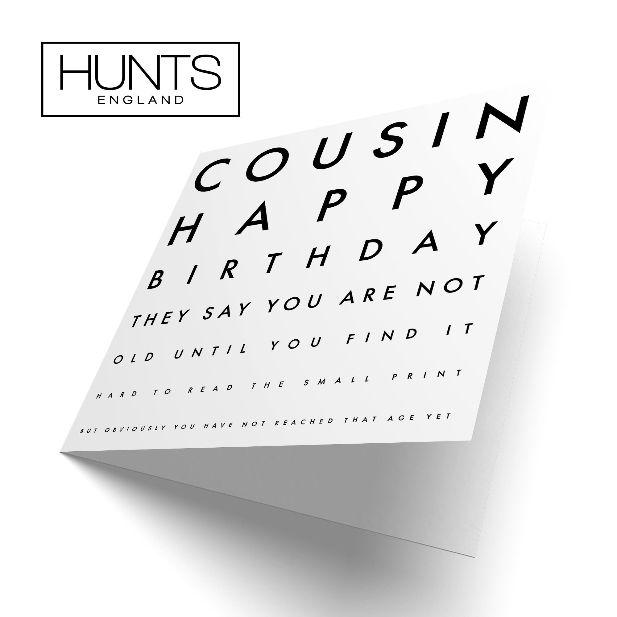 Cousin Birthday Card Funny Eye Sight Letters - Default Title (TH03193)