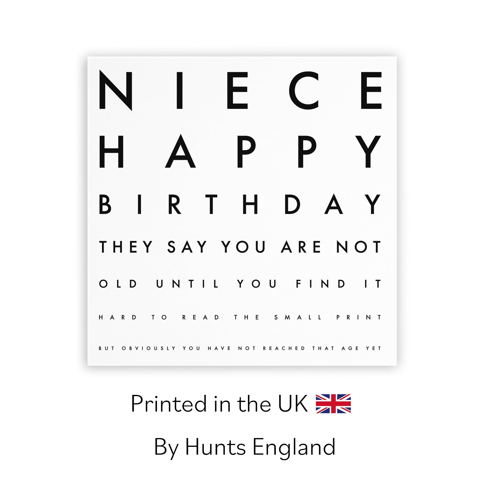Niece Birthday Card Funny Eye Sight Letters - Default Title (TH03194)