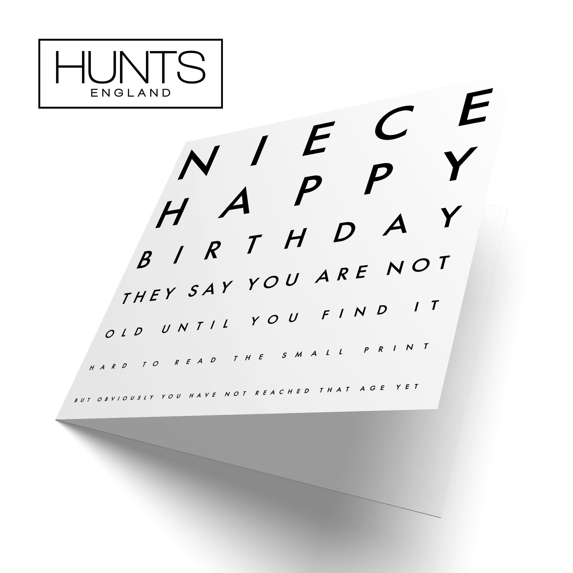 Niece Birthday Card Funny Eye Sight Letters - Default Title (TH03194)