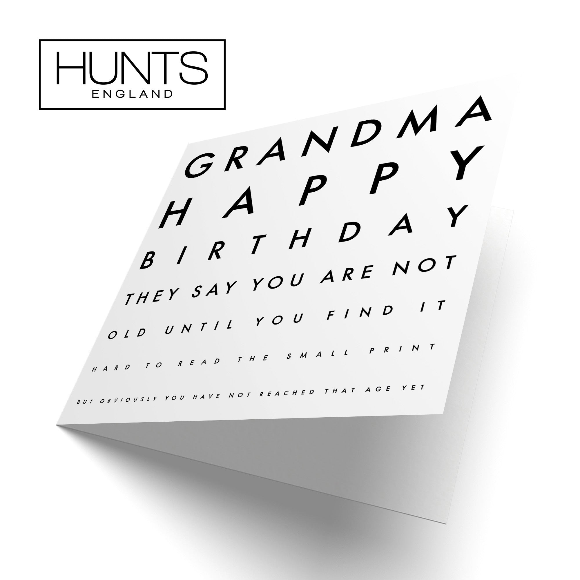 Grandma Birthday Card Funny Eye Sight Letters - Default Title (TH03197)