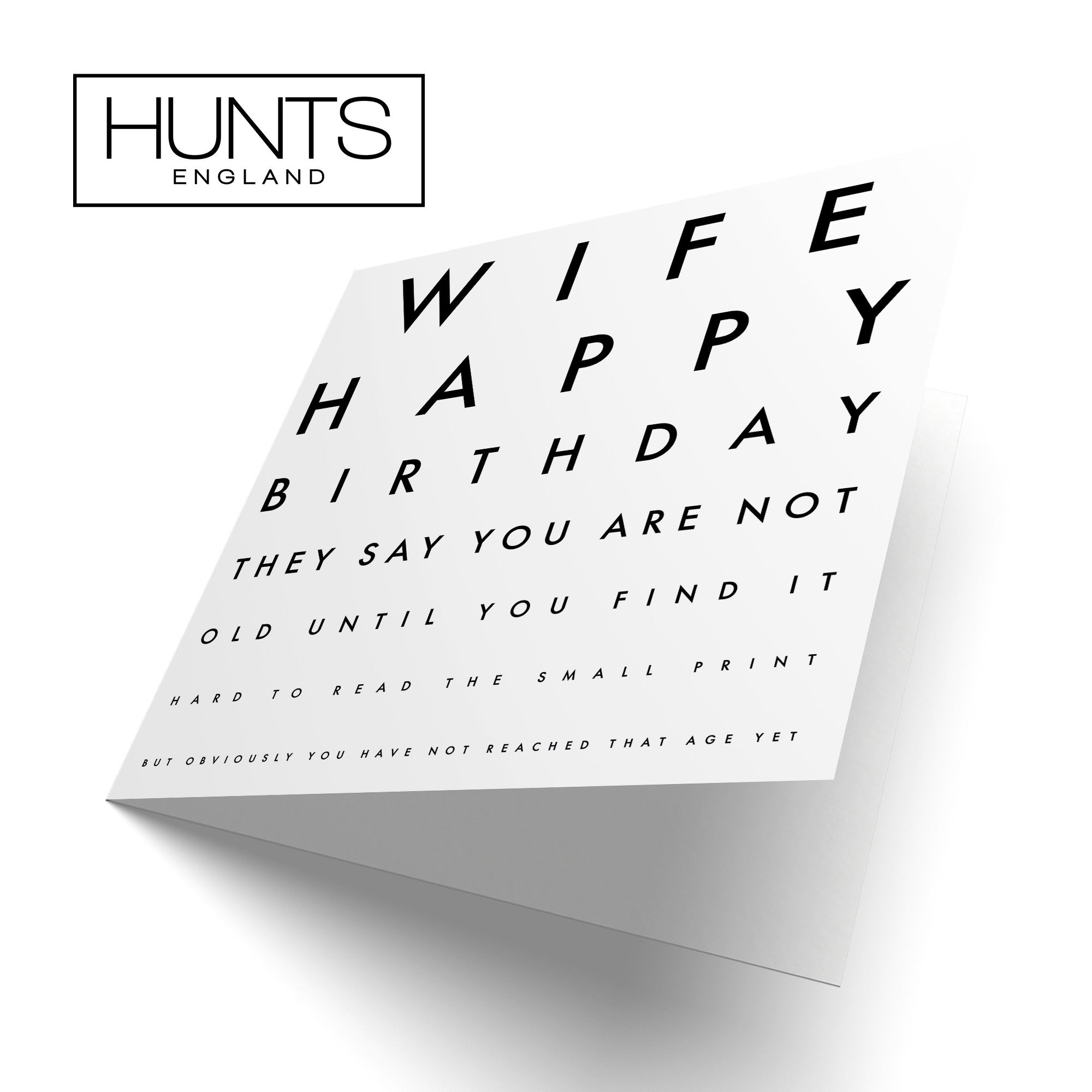Wife Birthday Card Funny Eye Sight Letters - Default Title (TH03198)