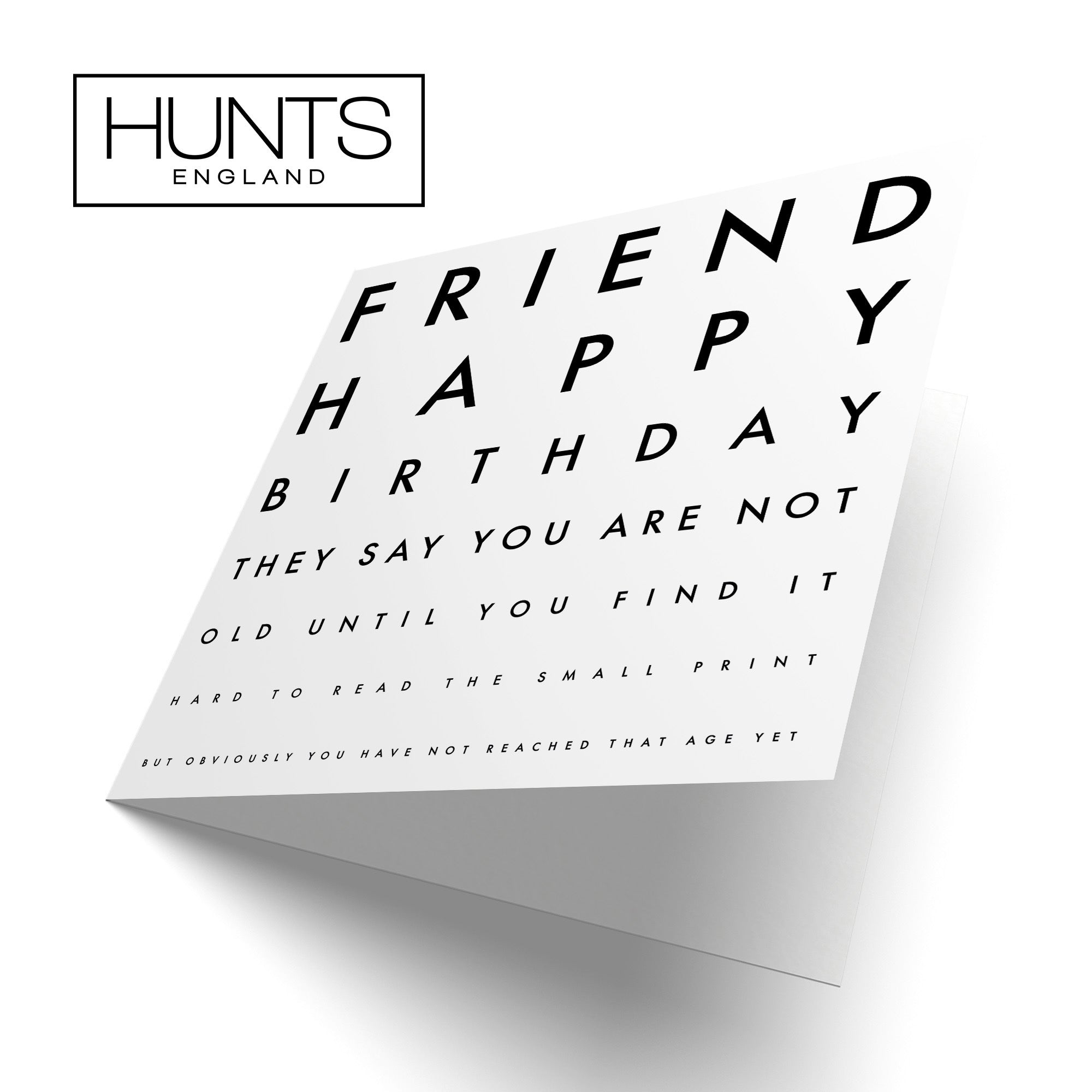 Friend Birthday Card Funny Eye Sight Letters - Default Title (TH03202)