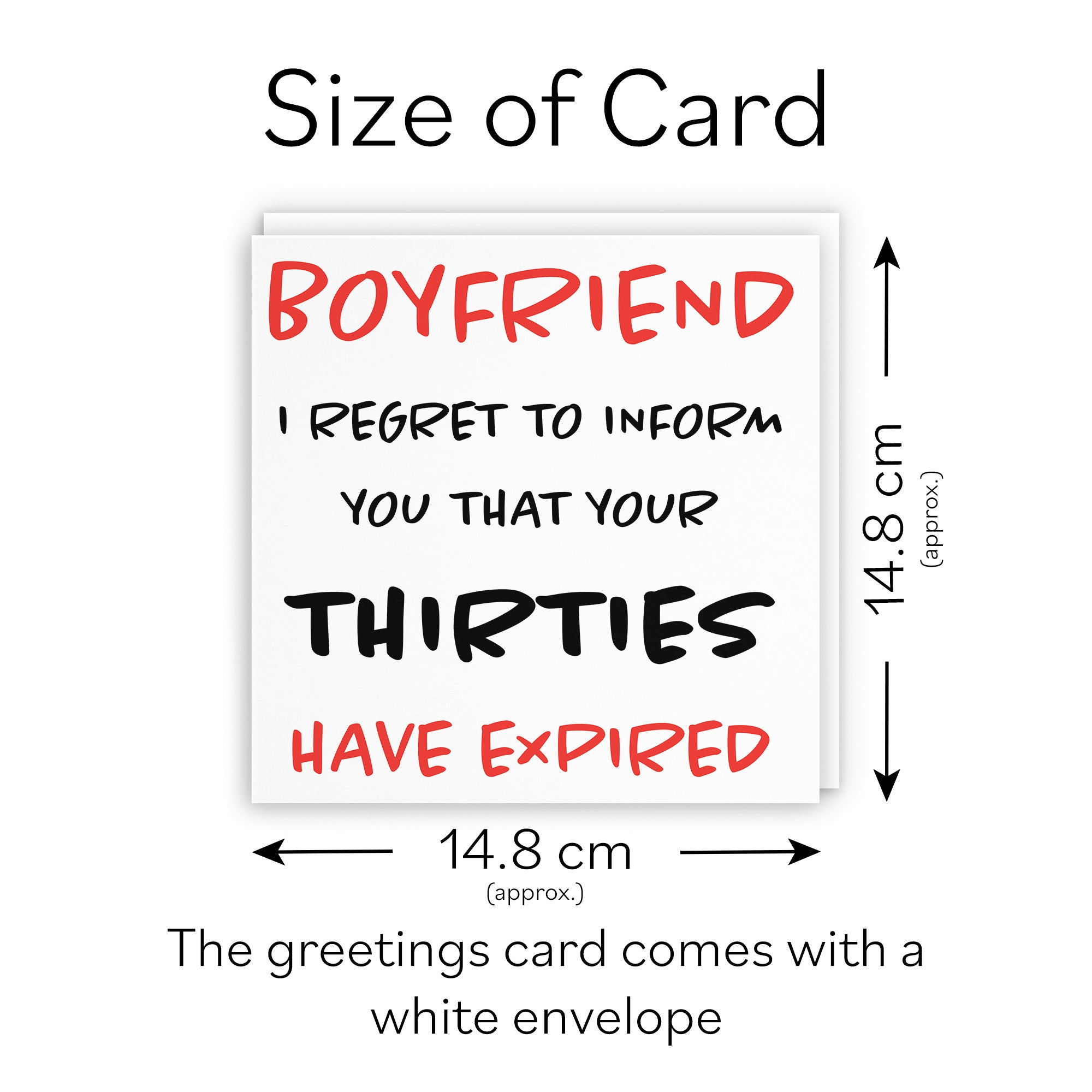 40th Boyfriend Birthday Card Funny Retro - Default Title (TH03205)