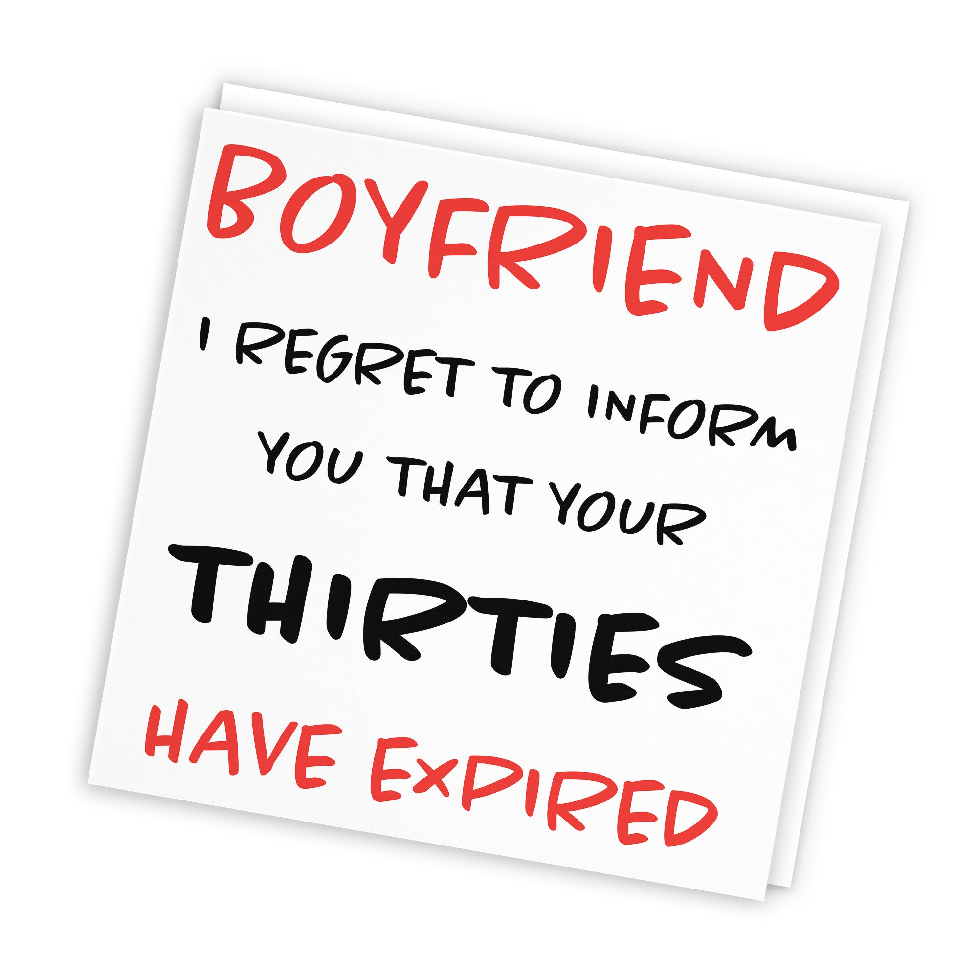 40th Boyfriend Birthday Card Funny Retro - Default Title (TH03205)